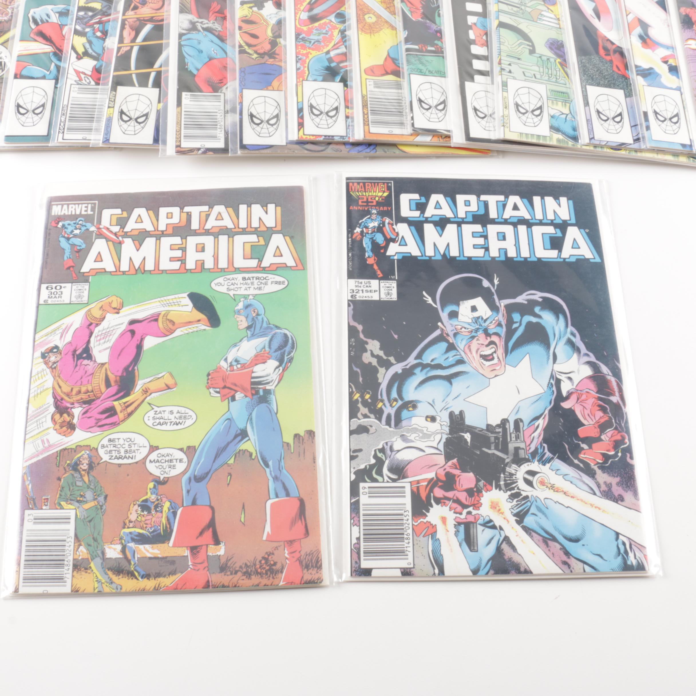 Bronze and Modern Age Marvel Comics First Series "Captain America" Comic Books