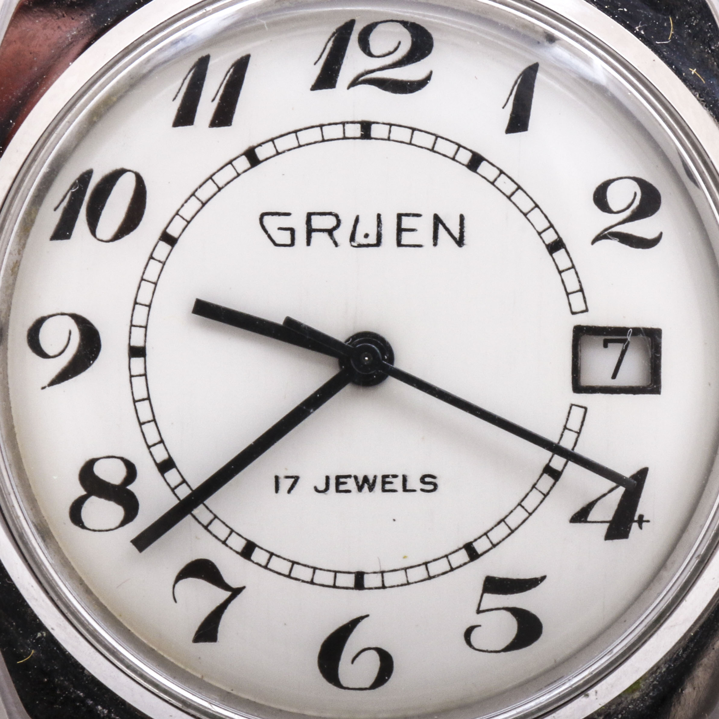 Gruen Stainless Steel Expansion Band Watch