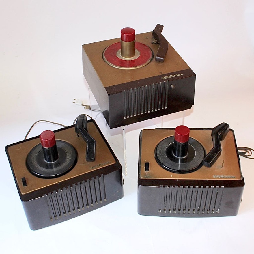 Mid-Century RCA Victor 45 rpm Turntables