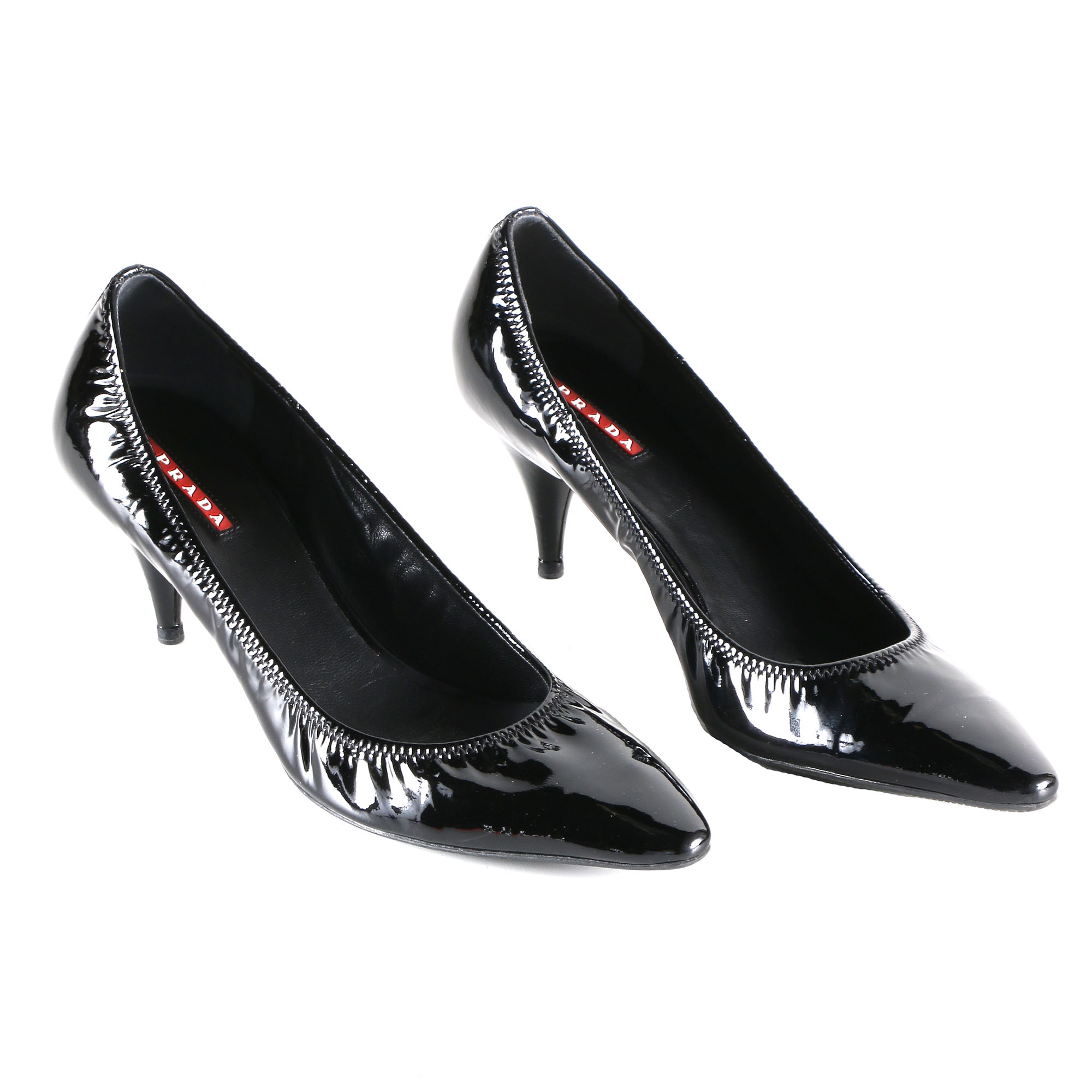 Prada Vernice Soft Patent Leather Heels