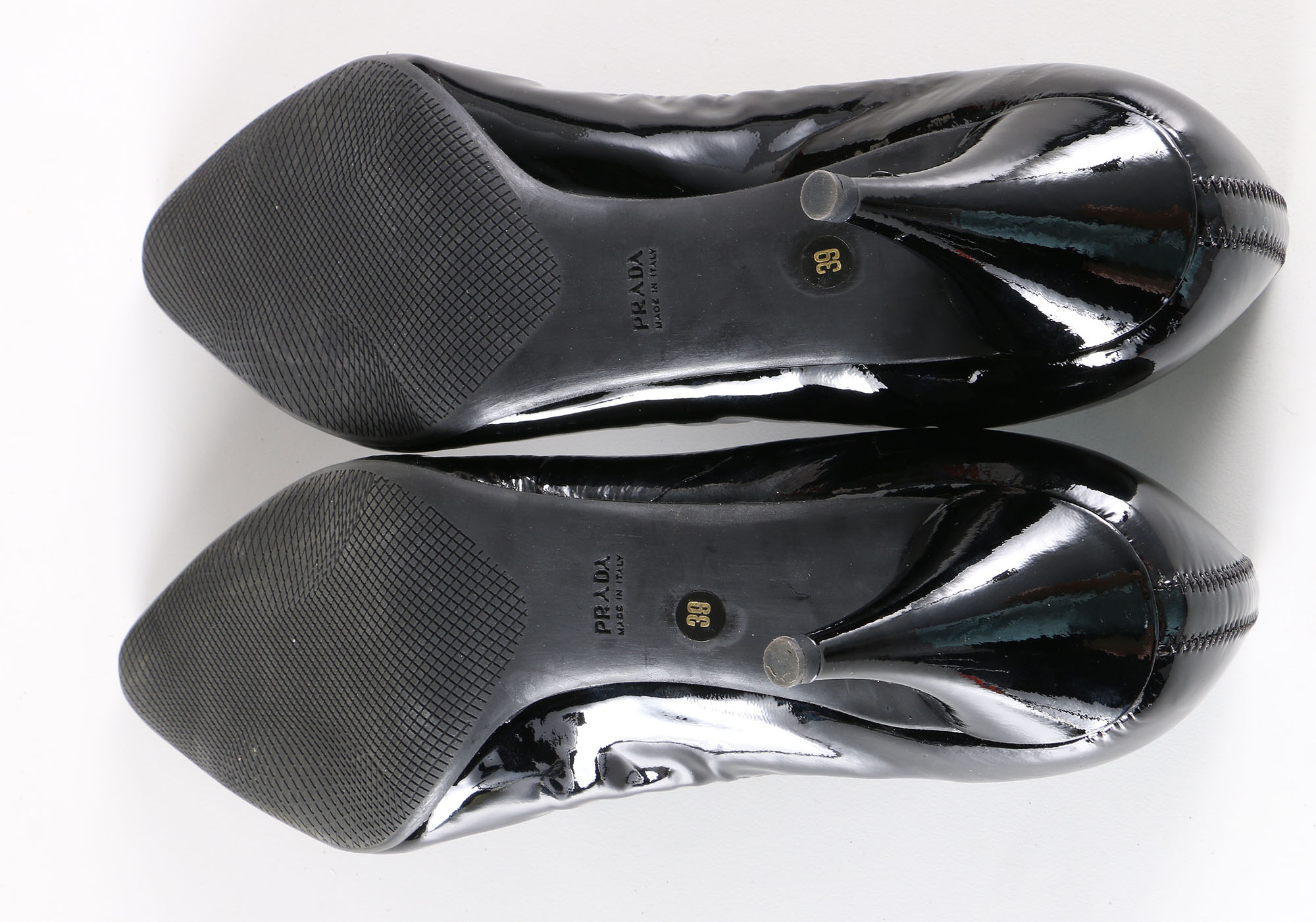 Prada Vernice Soft Patent Leather Heels