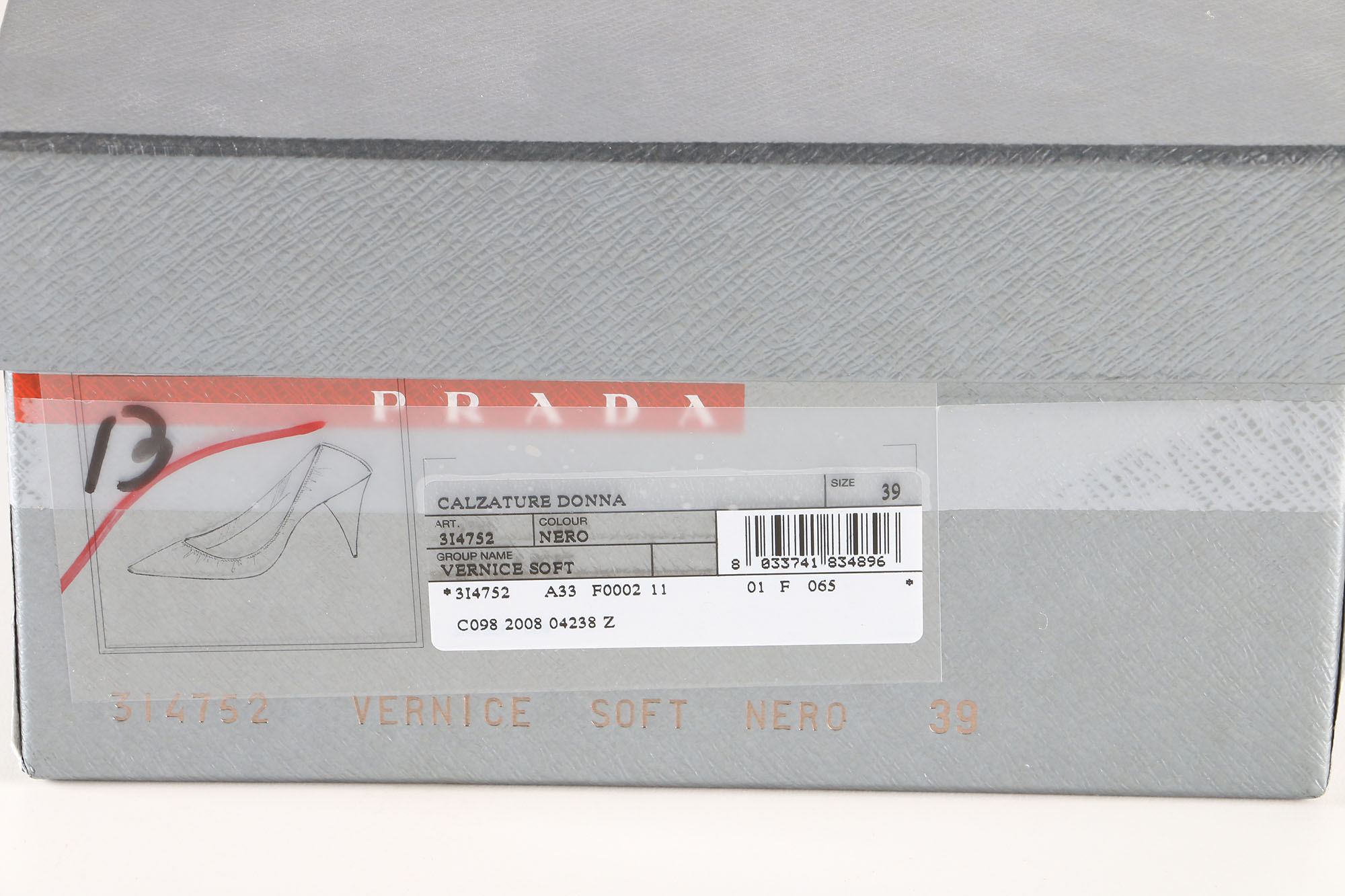 Prada Vernice Soft Patent Leather Heels