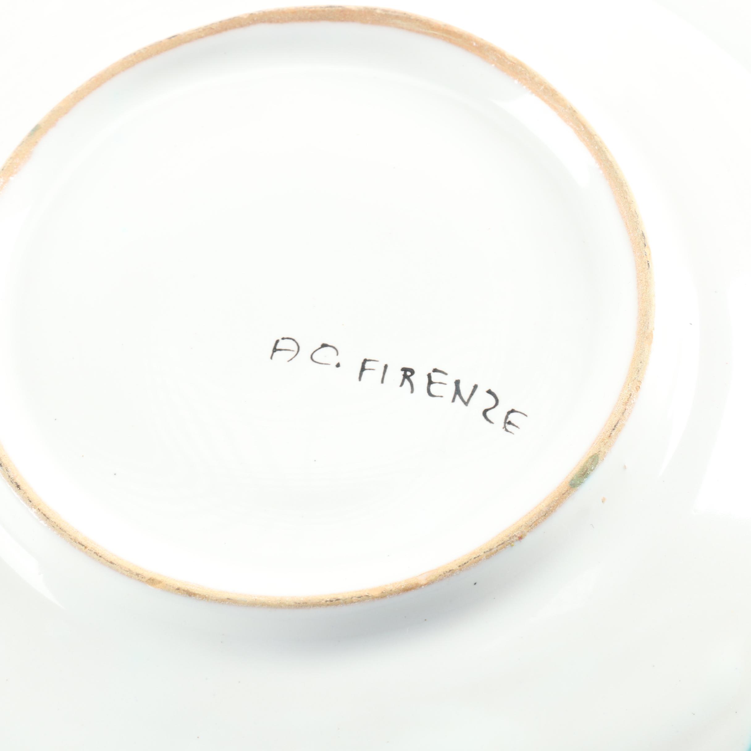 Hand Painted Deruta "Orvieto" Rooster China Set