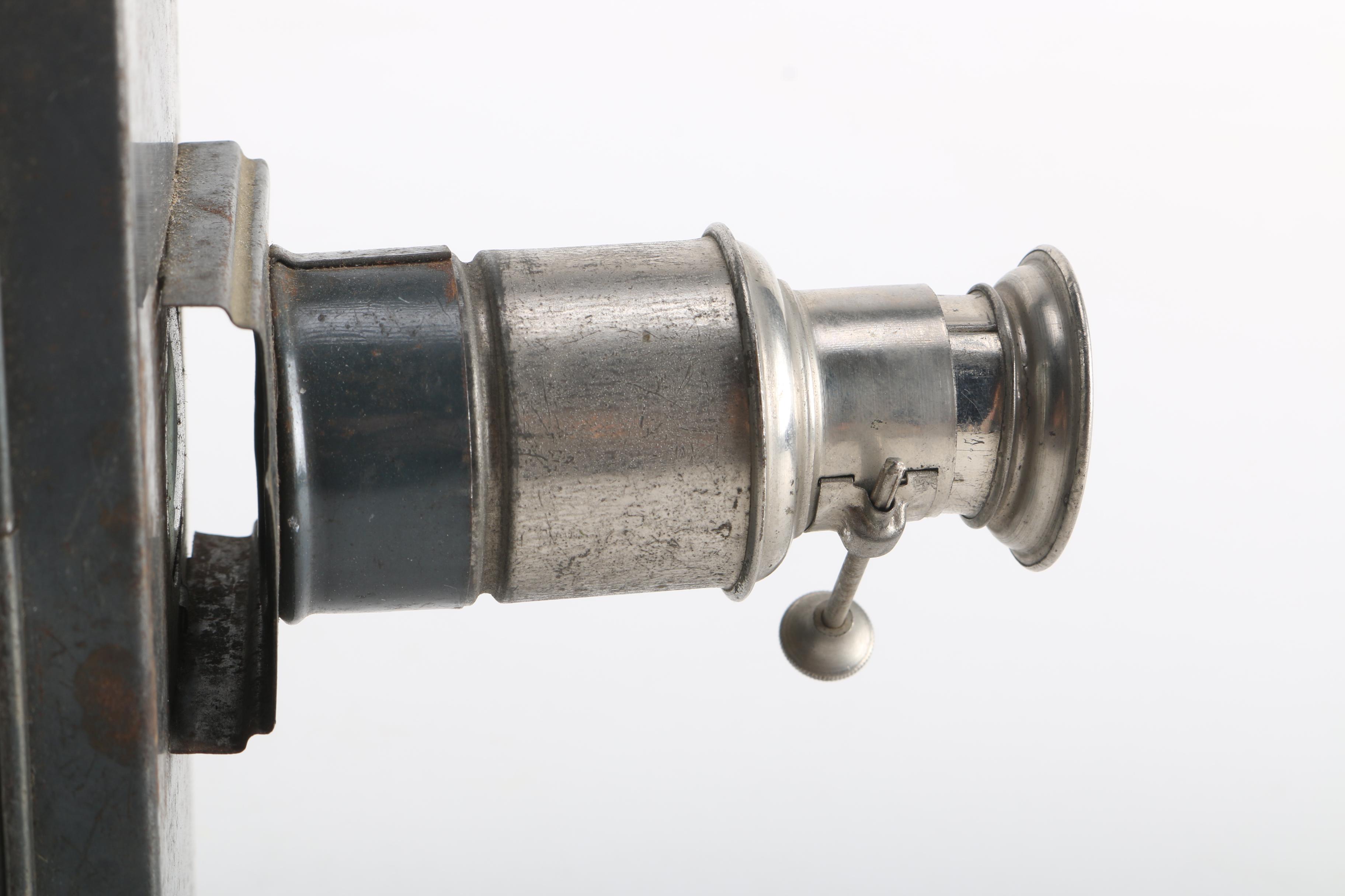 Antique Candle-Operated Slide Projector With Slides