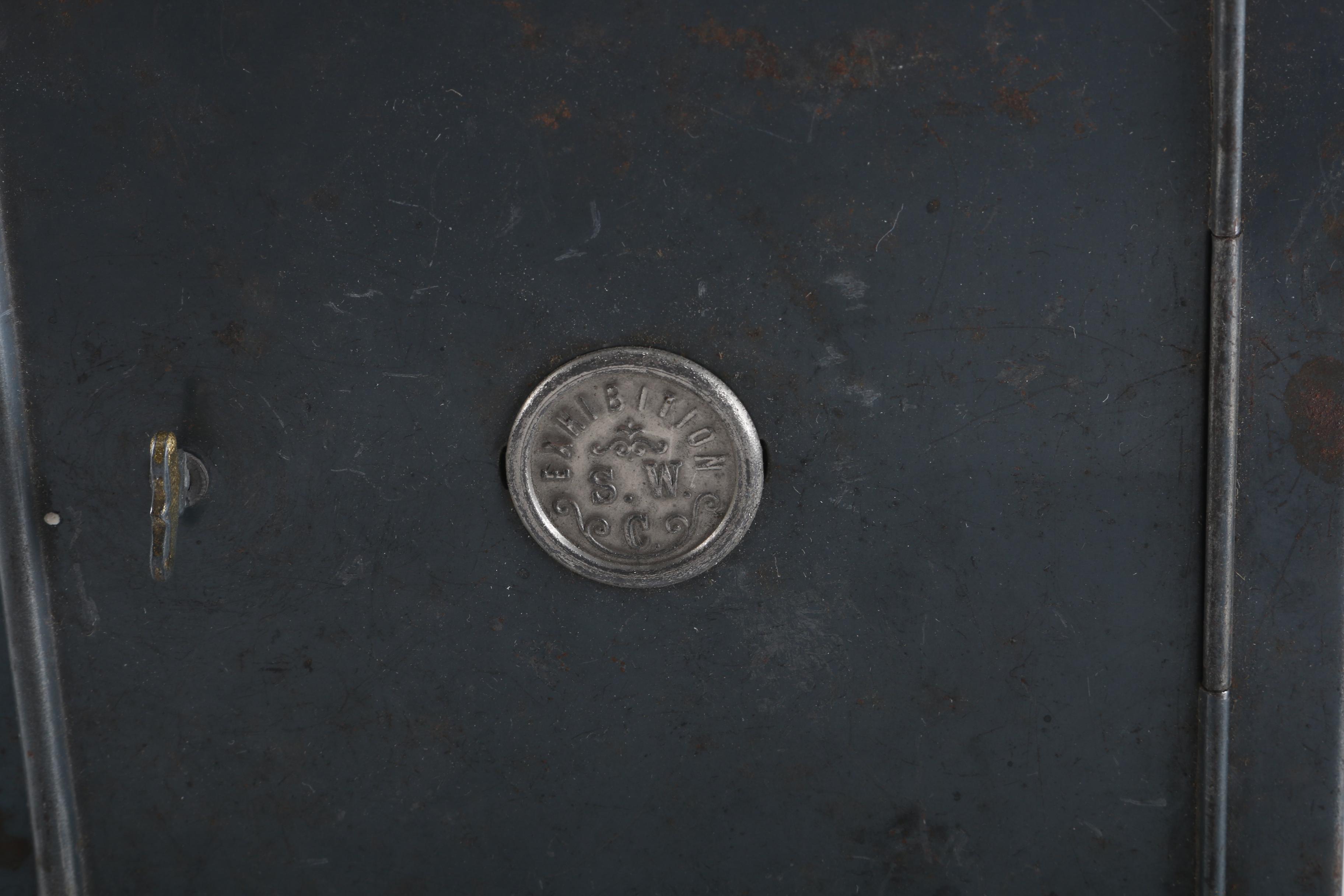 Antique Candle-Operated Slide Projector With Slides