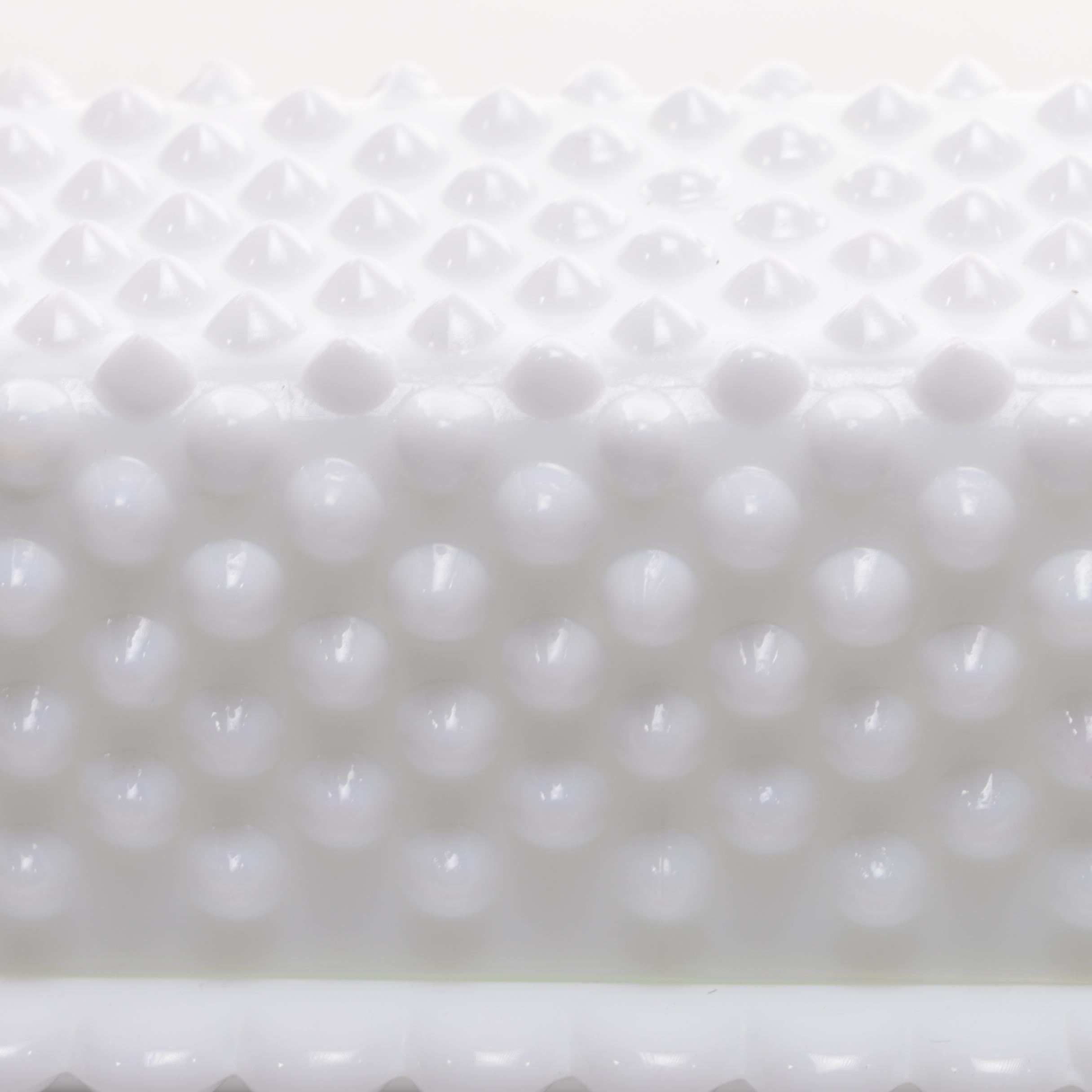 Hobnail Opalescent Pressed Glass Bowl and Milk Glass Butter Dish