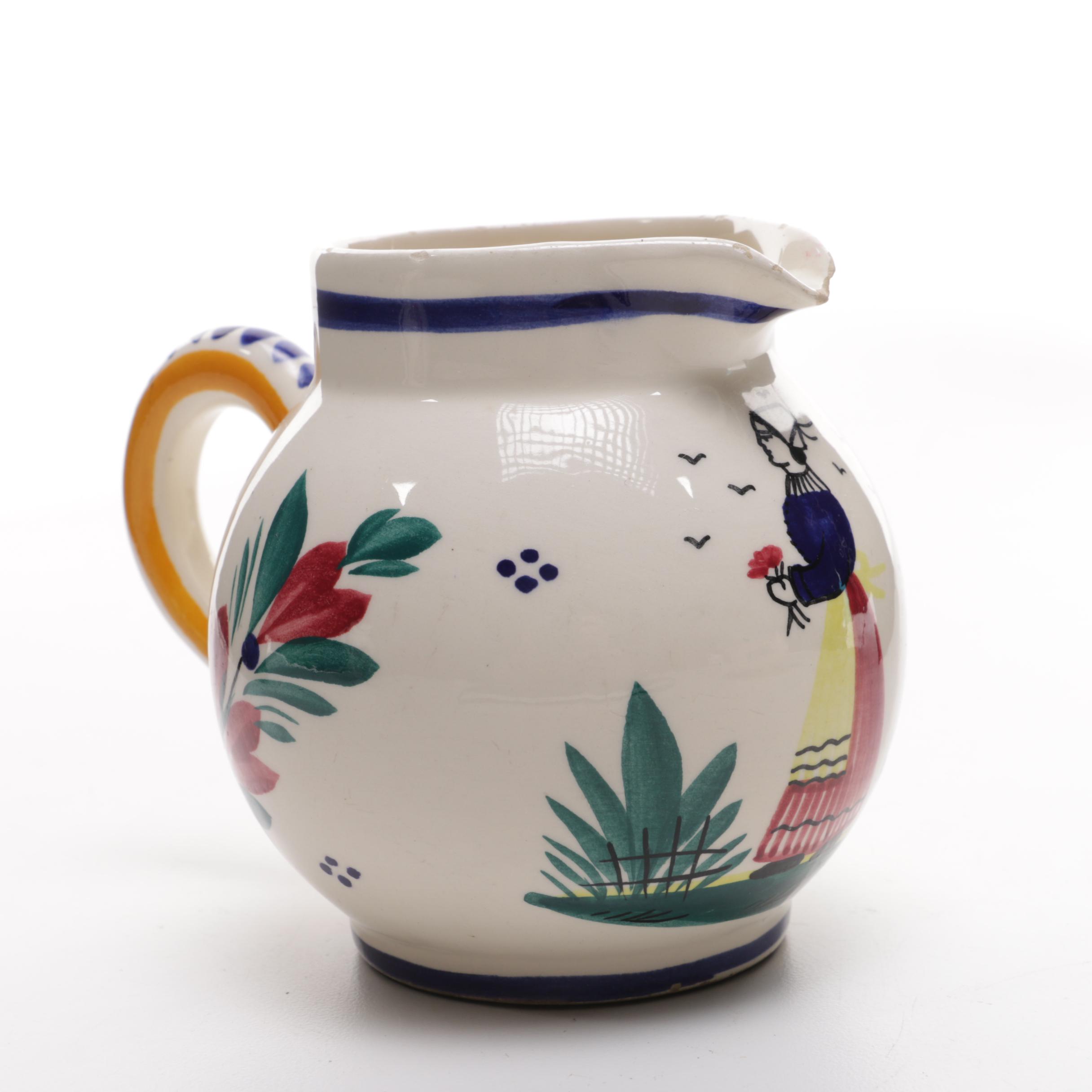 Quimper French Faience Pottery Pieces