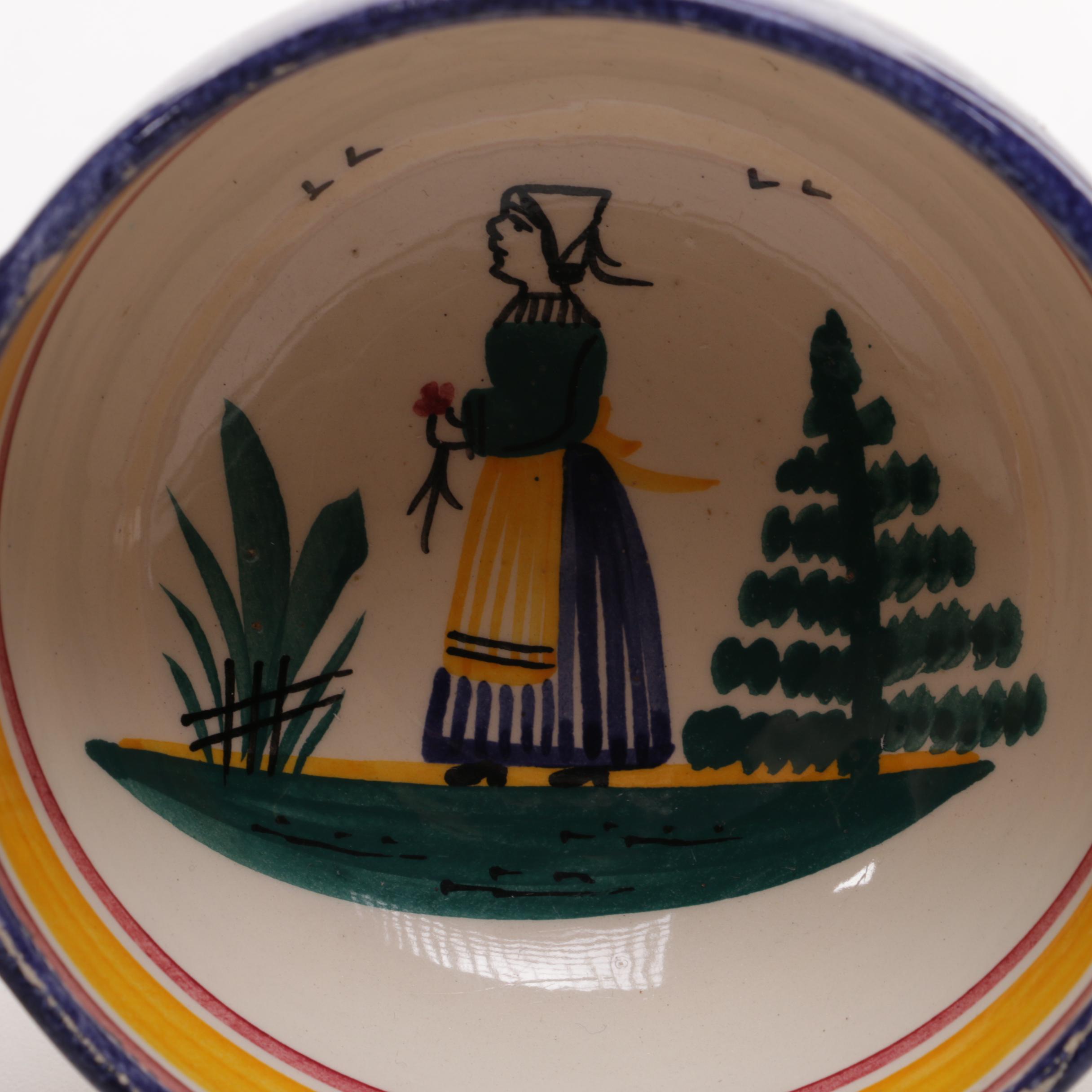 Quimper French Faience Pottery Pieces