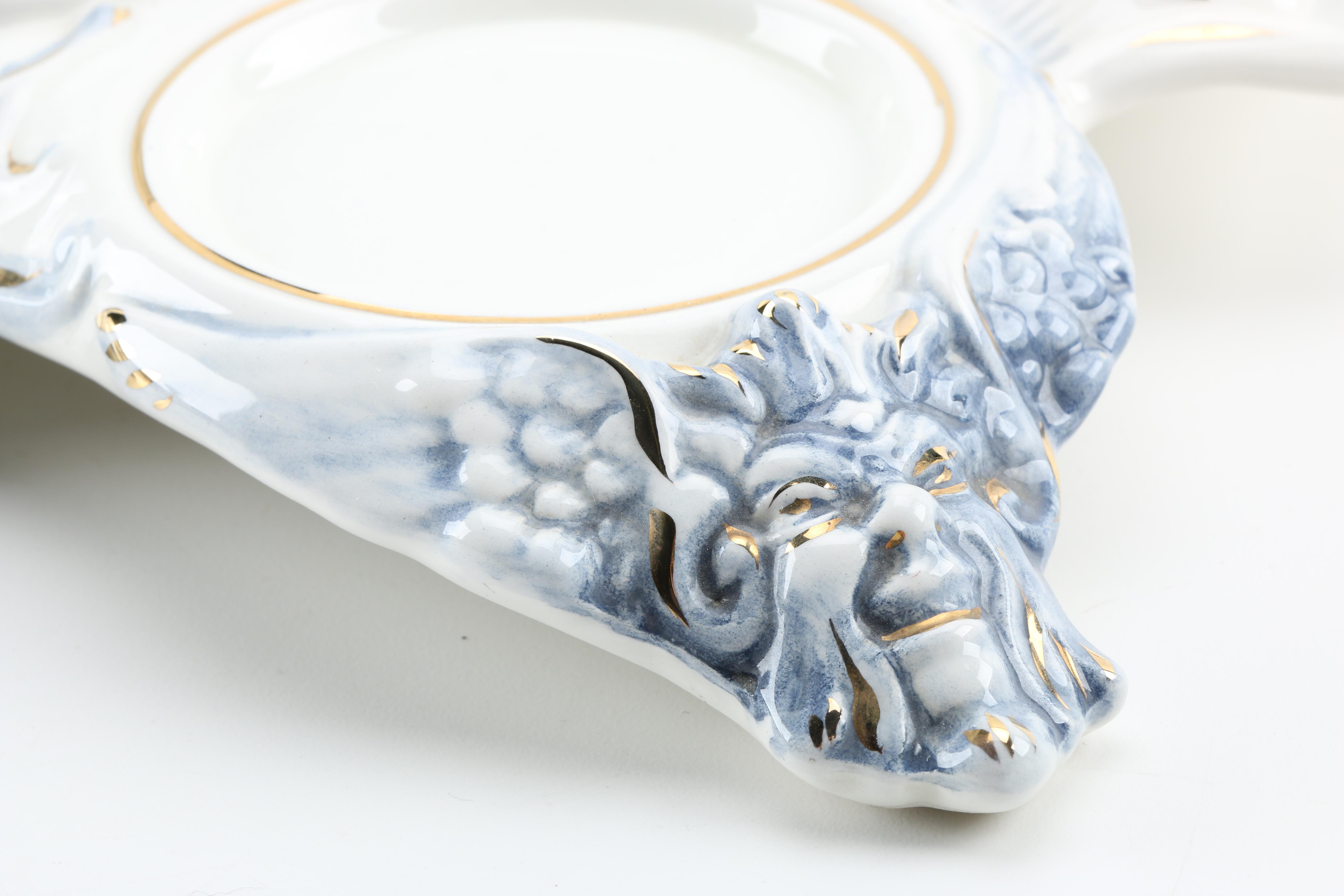 Capodimonte Style Ceramic Espresso Service