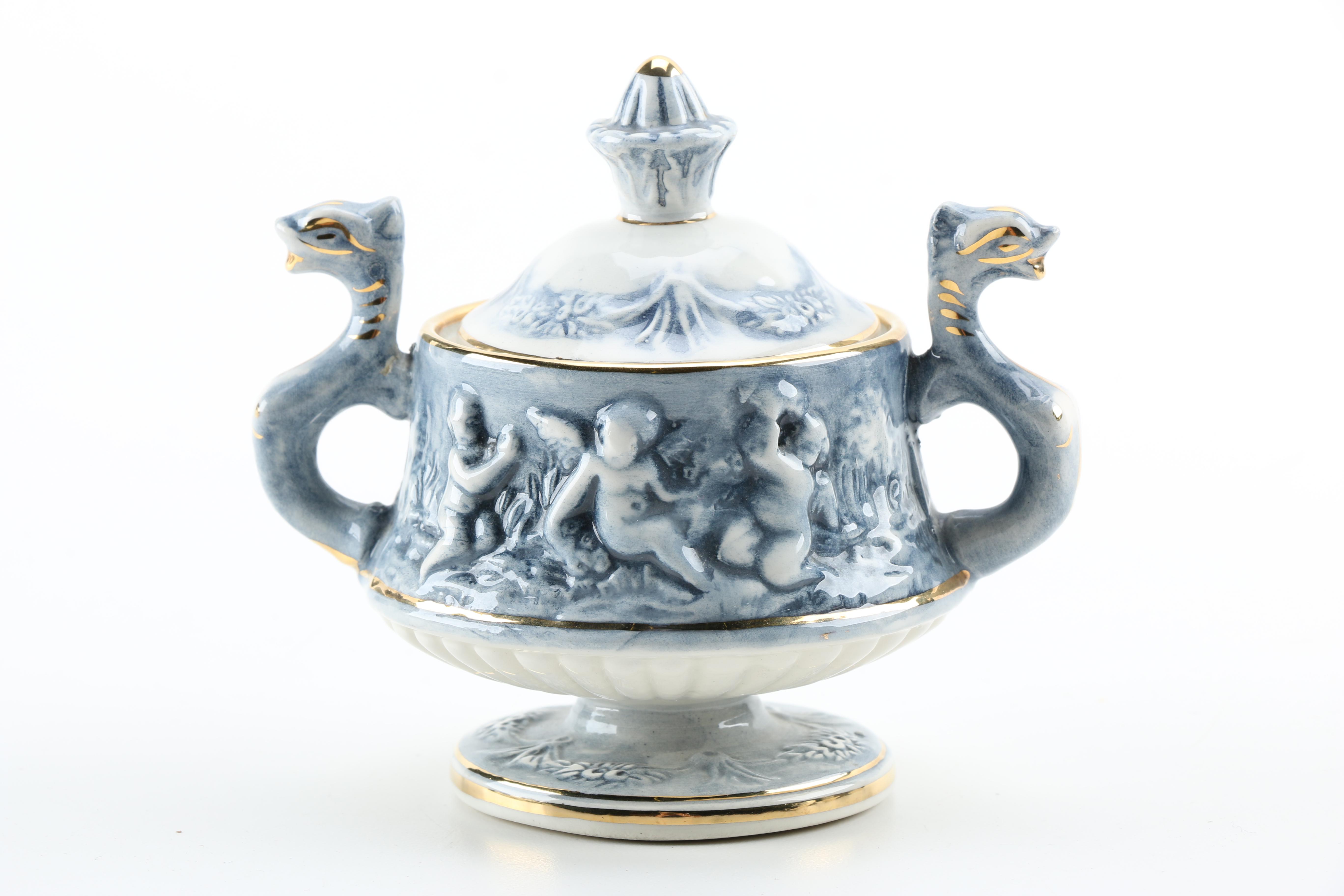 Capodimonte Style Ceramic Espresso Service