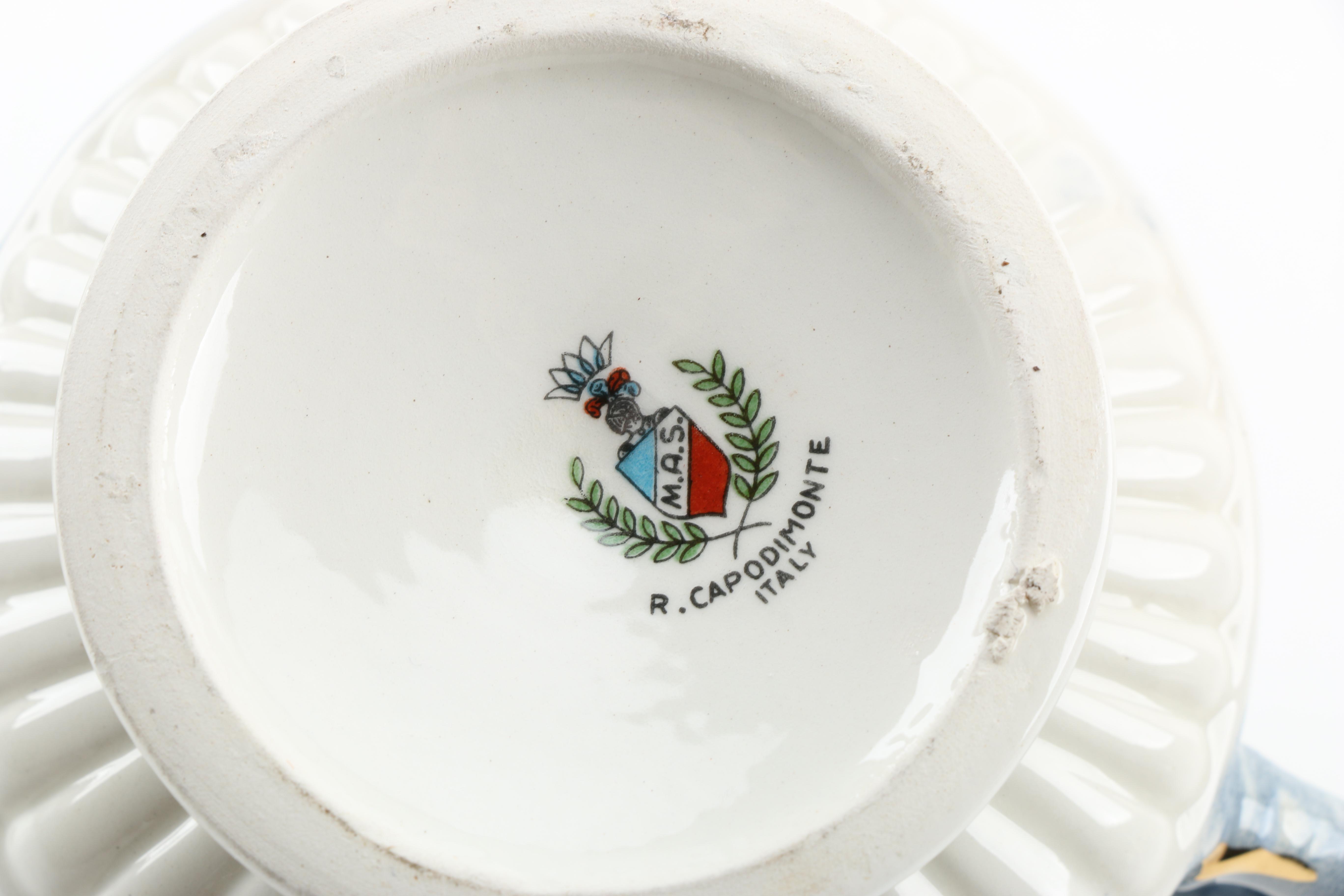 Capodimonte Style Ceramic Espresso Service