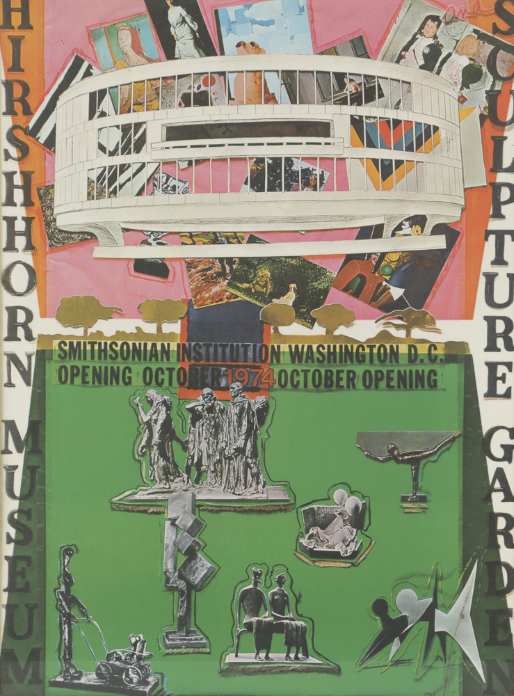 Offset Lithograph Poster for the Hirshhorn Museum and Sculpture Garden