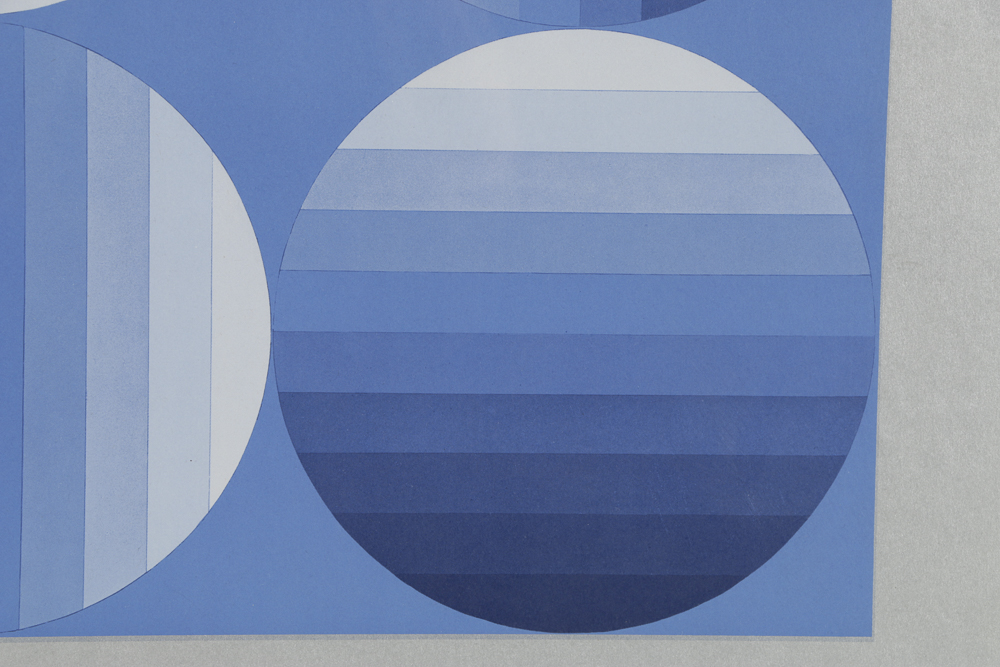 Galerie Beyeler Basel Serigraph on Paper Exhibition Poster "Moon and Space"