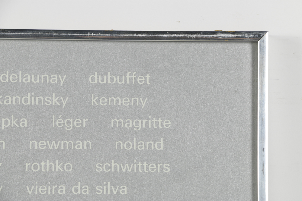 Galerie Beyeler Basel Serigraph on Paper Exhibition Poster "Moon and Space"