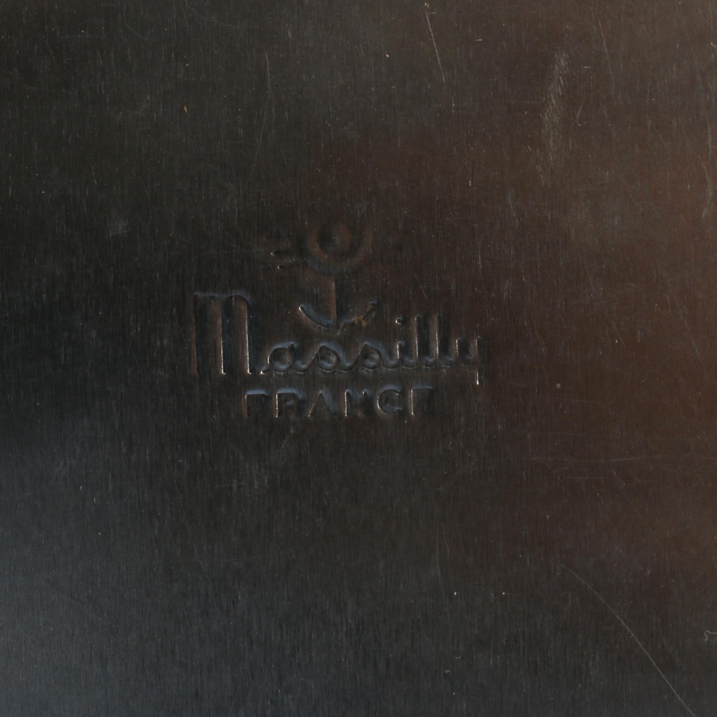 Massilly France Tin Box and Plate