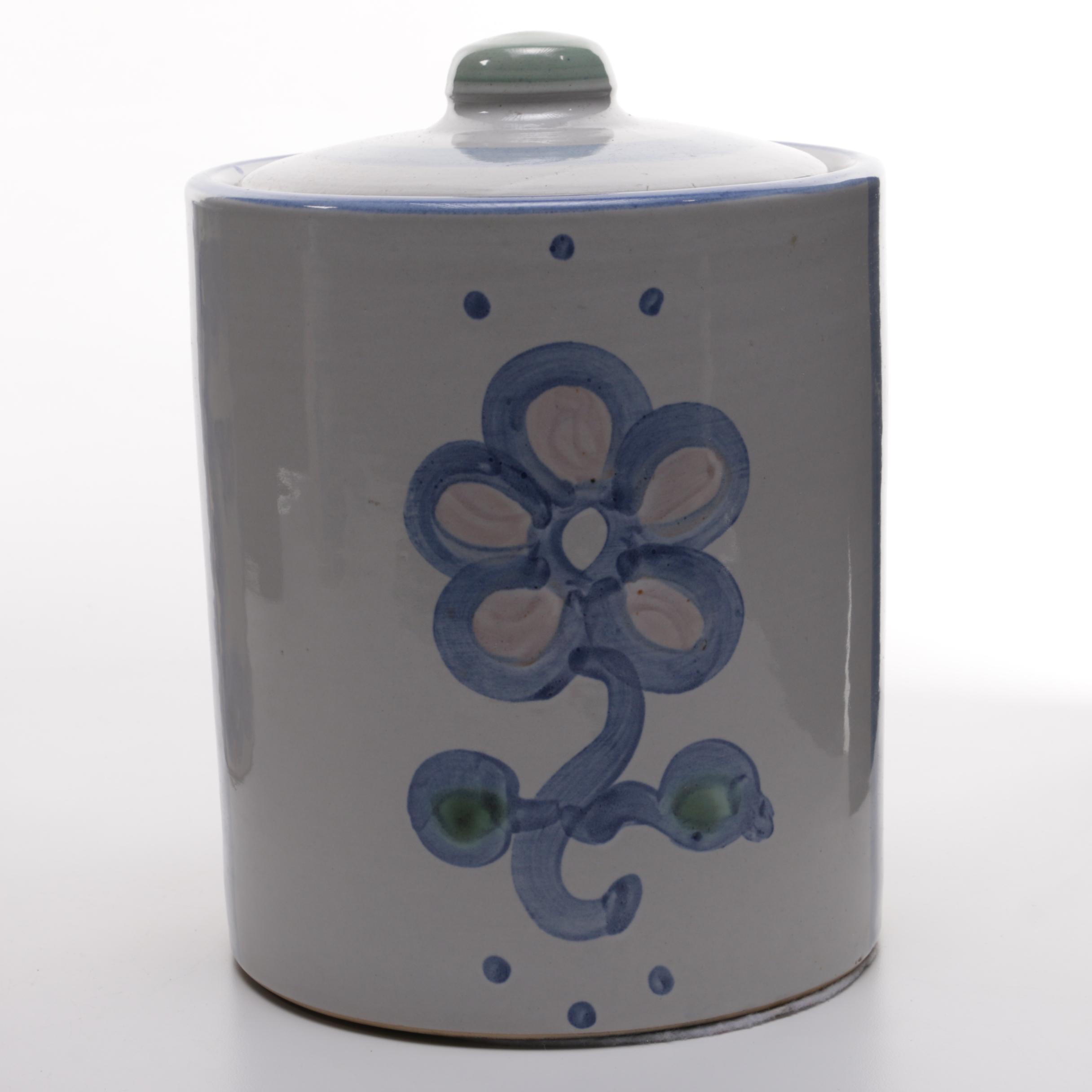 M.A. Hadley Pottery Ceramic Jar Set