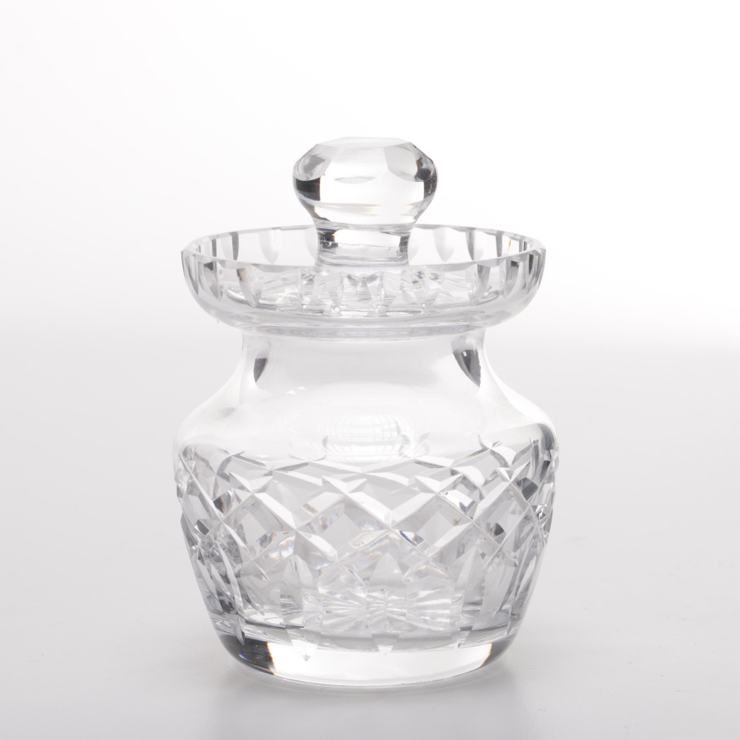 Waterford Crystal Bud Vase and Condiment Jar