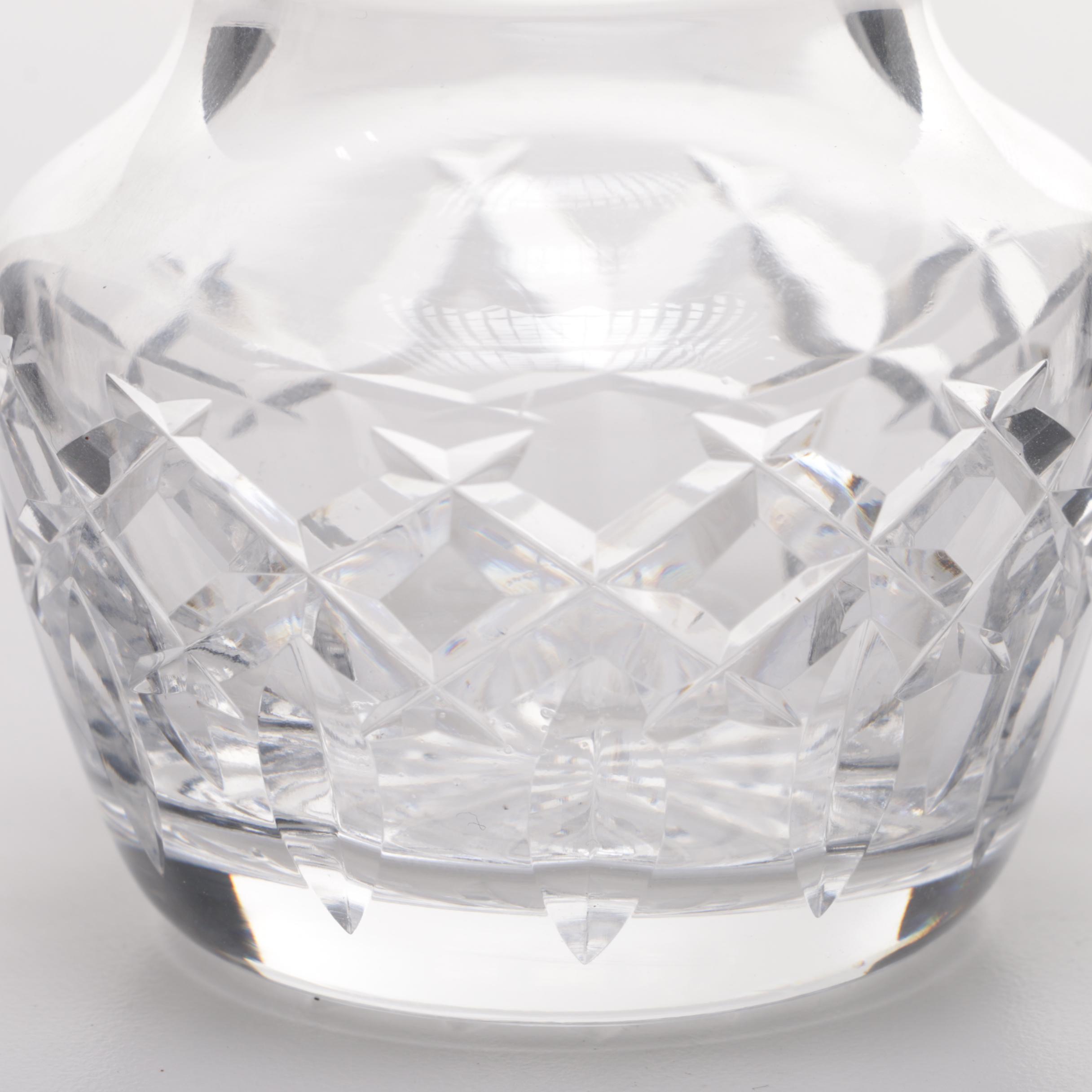 Waterford Crystal Bud Vase and Condiment Jar