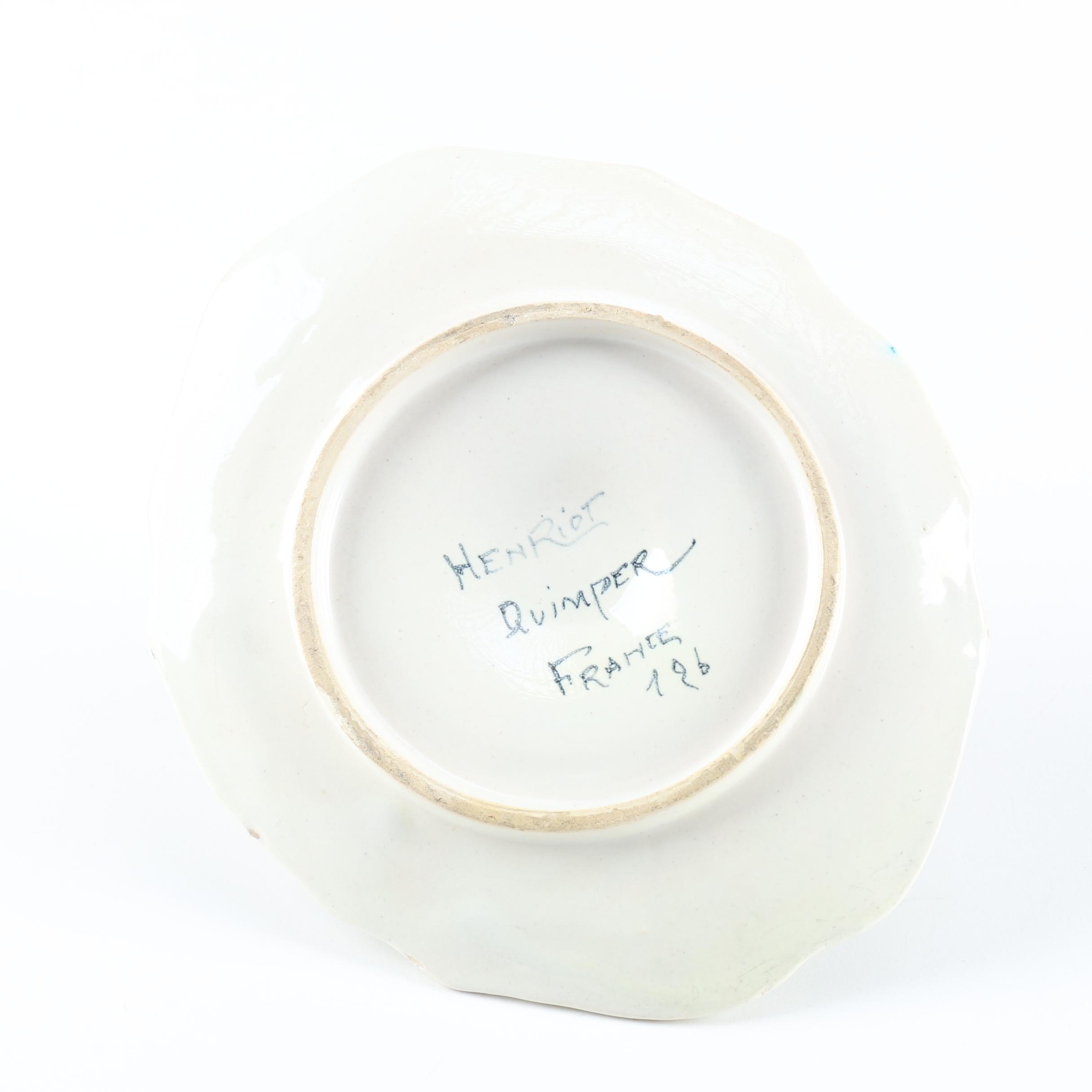 Henriot Quimper Faience Tableware