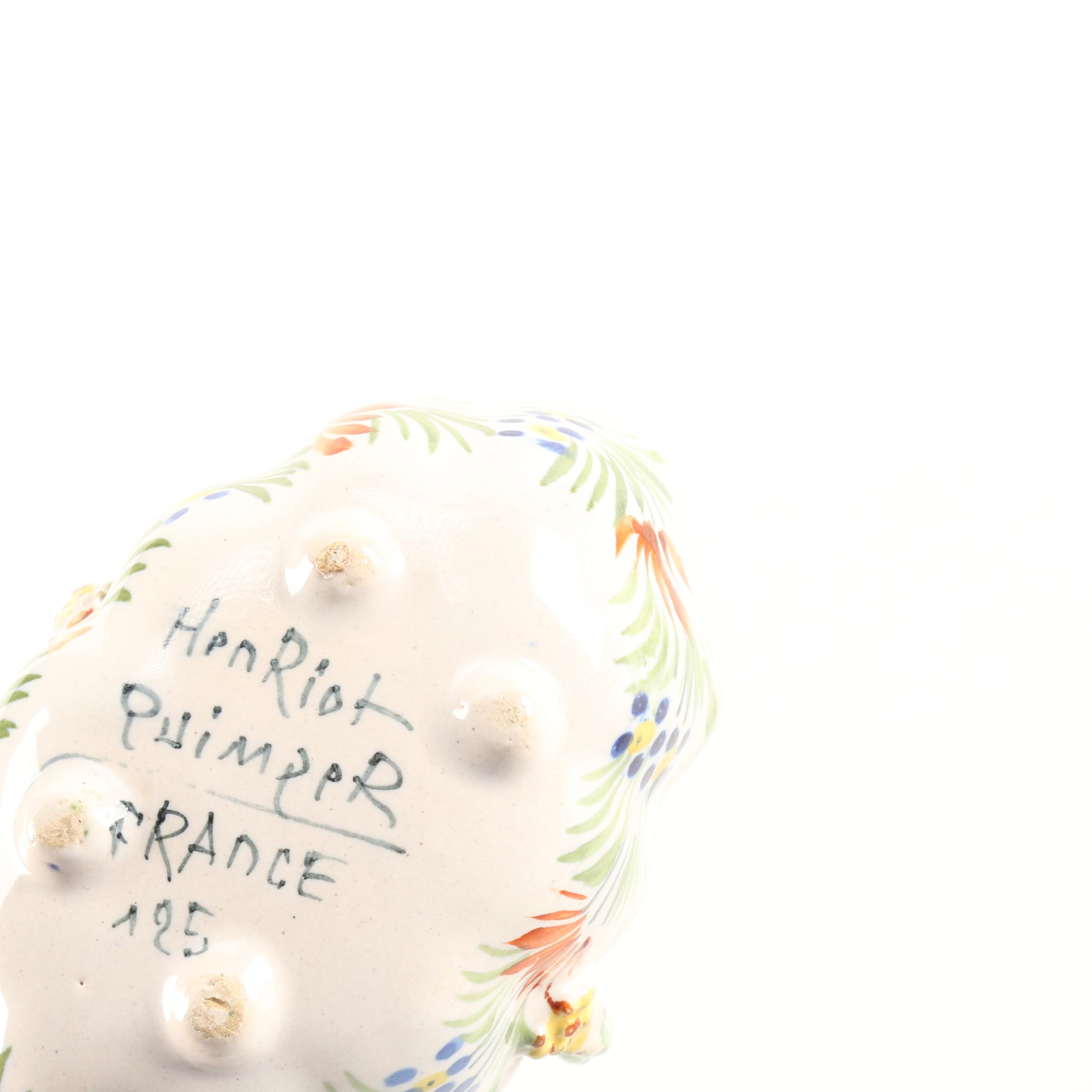 Henriot Quimper Faience Tableware