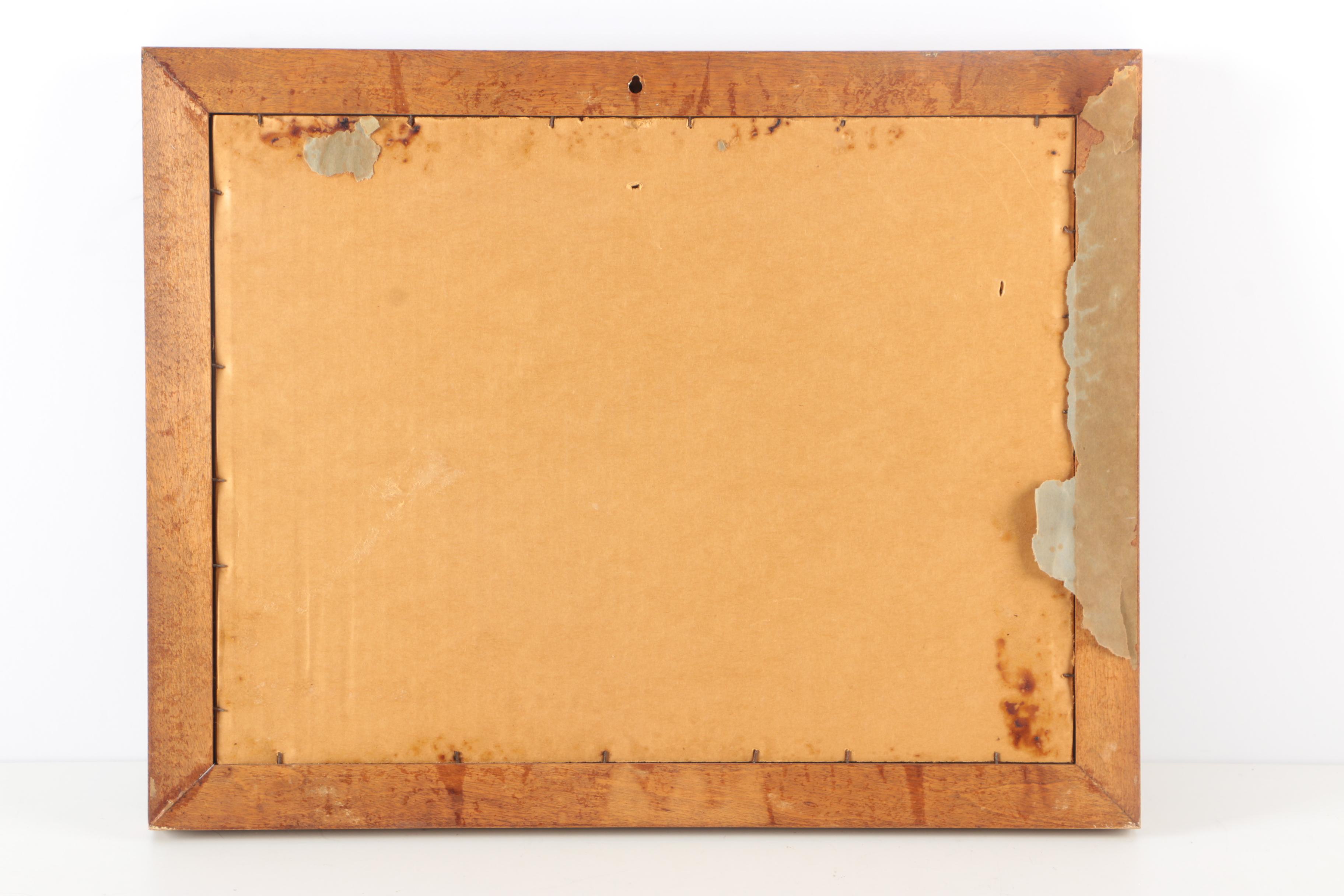 Lithograph on Cardboard After Gene Pelham "Peaceful Waters"