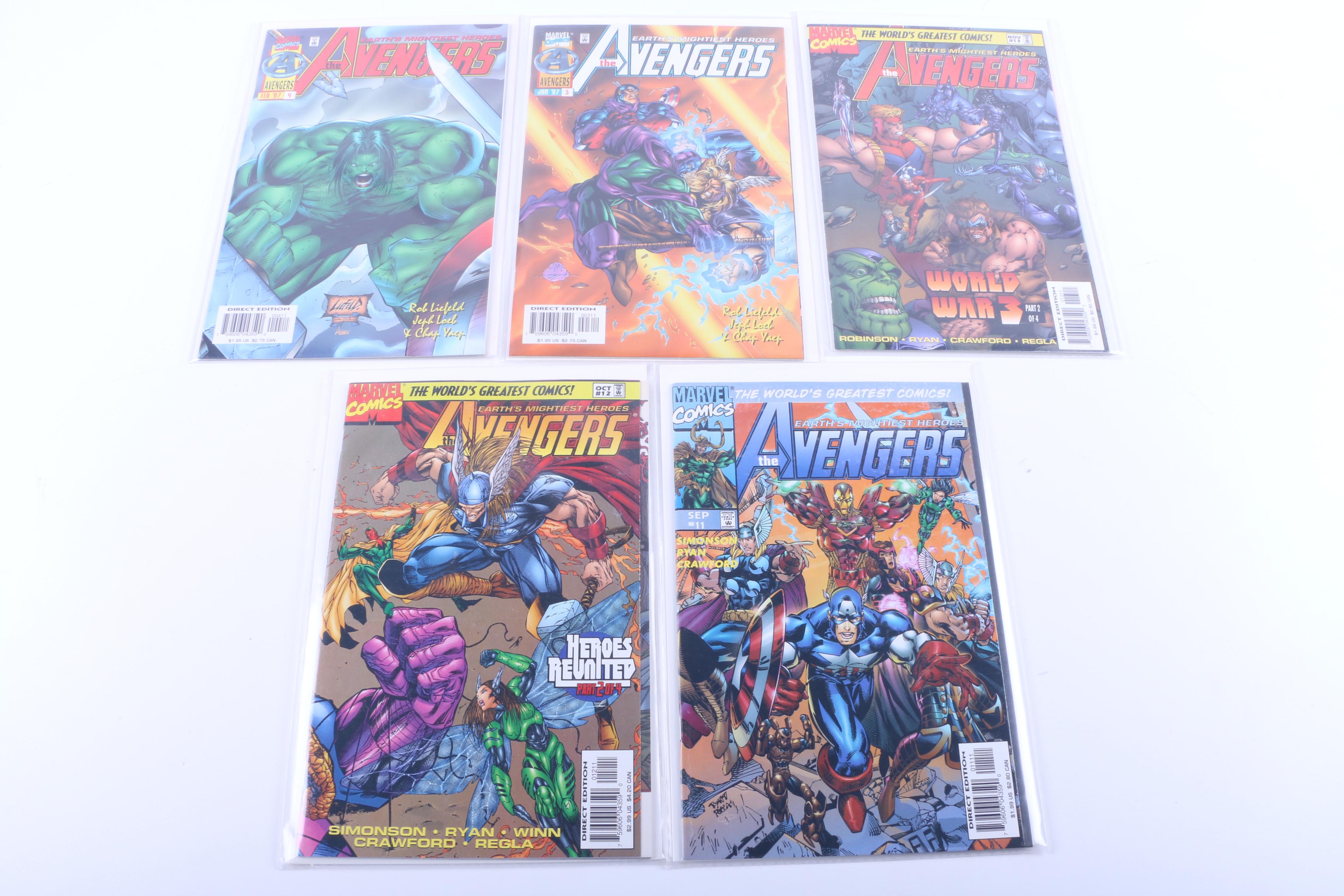 "The Avengers" 1996 Marvel Comic Books