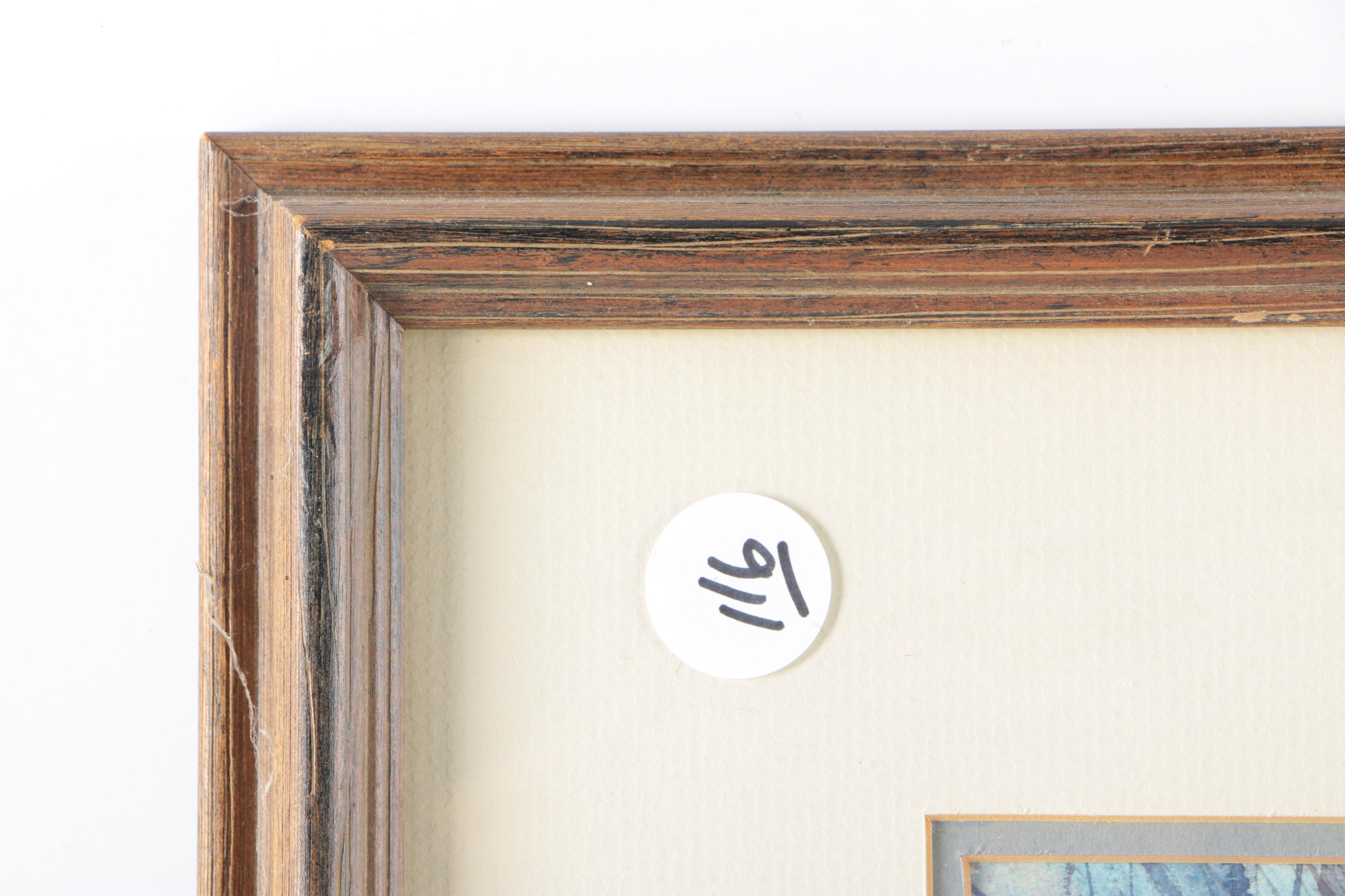 Phil Austin Watercolor on Paper "The Fence"