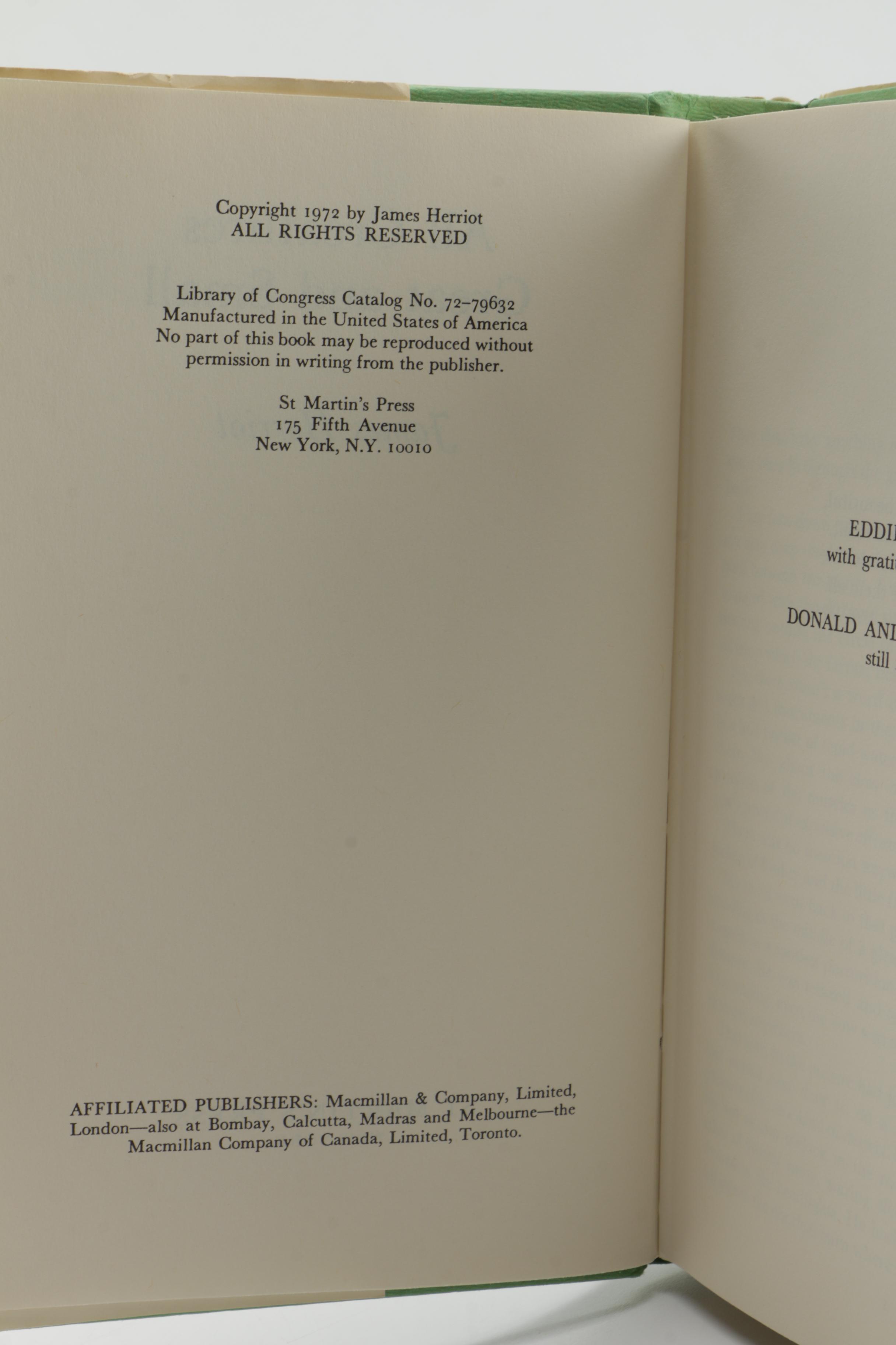 1970s "All Things Bright and Beautiful" and "All Creatures Great and Small" by James Herriot