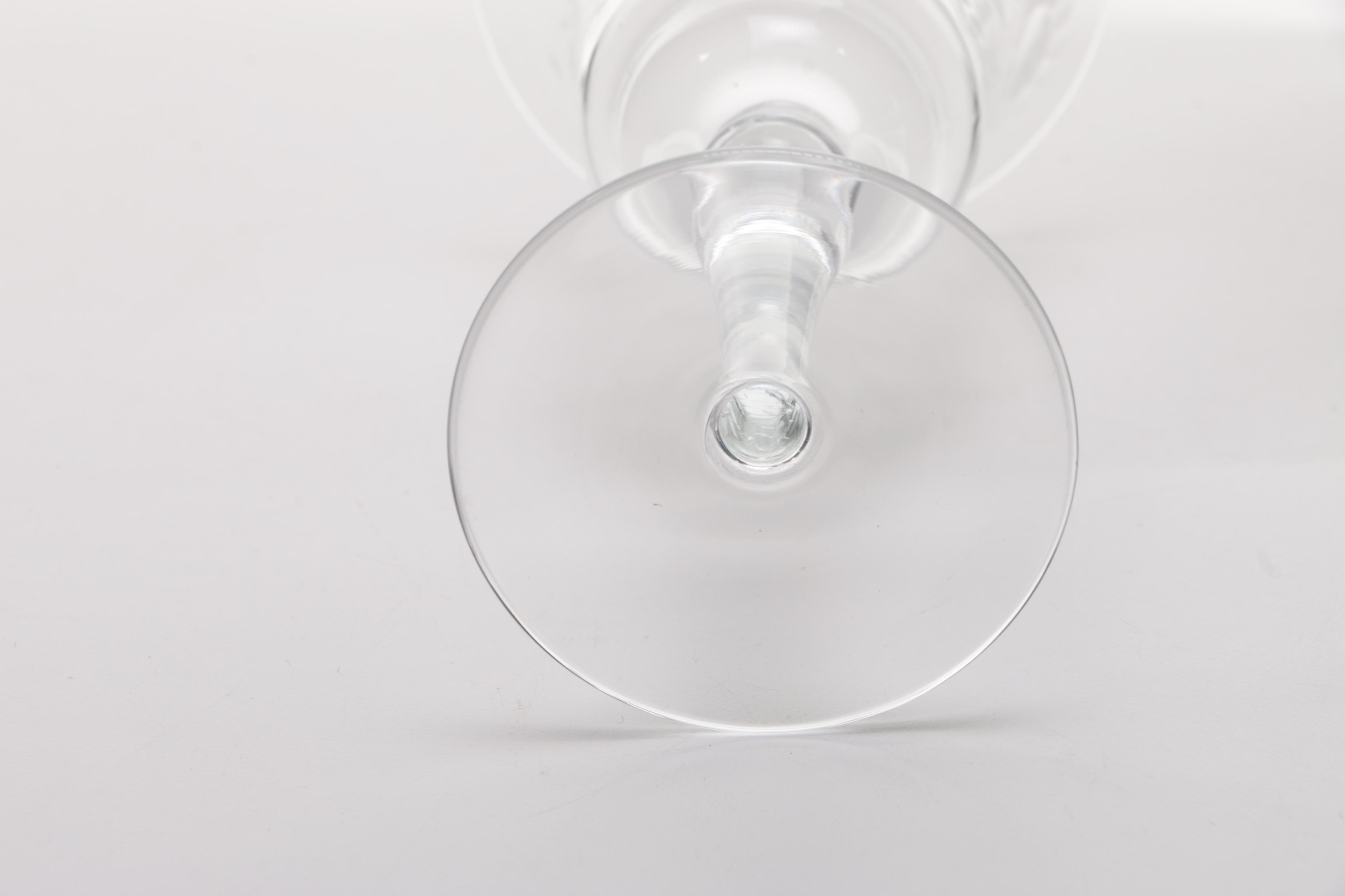 Floral Etched Wine Glasses