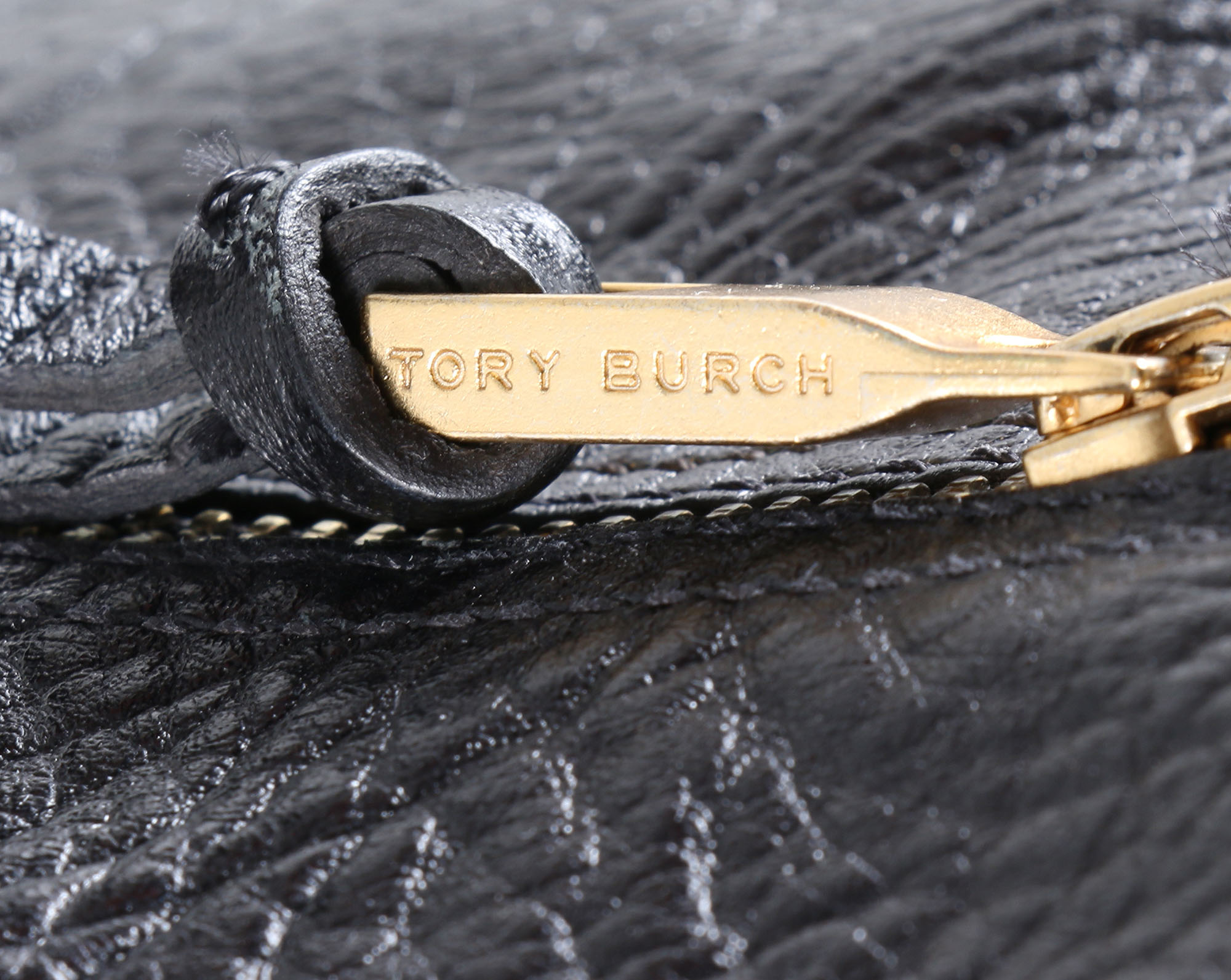 Tory Burch Black Leather Stowe Boots