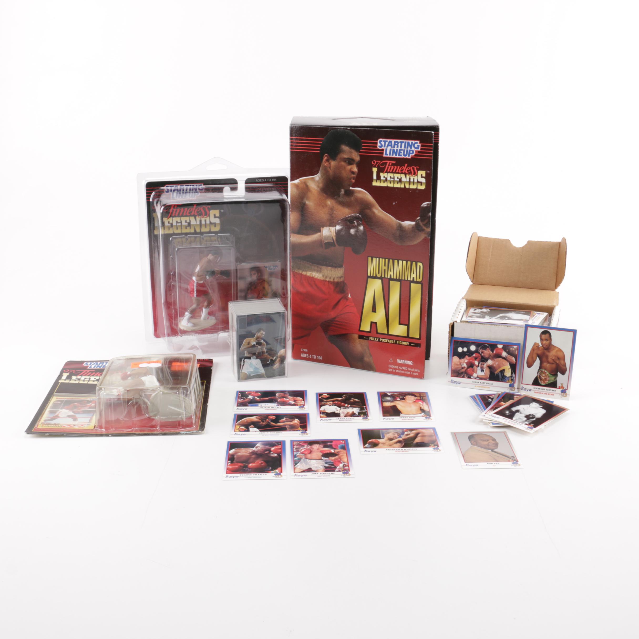 Muhammad Ali and Sugar Ray Leonard Memorabilia Circa 1990s