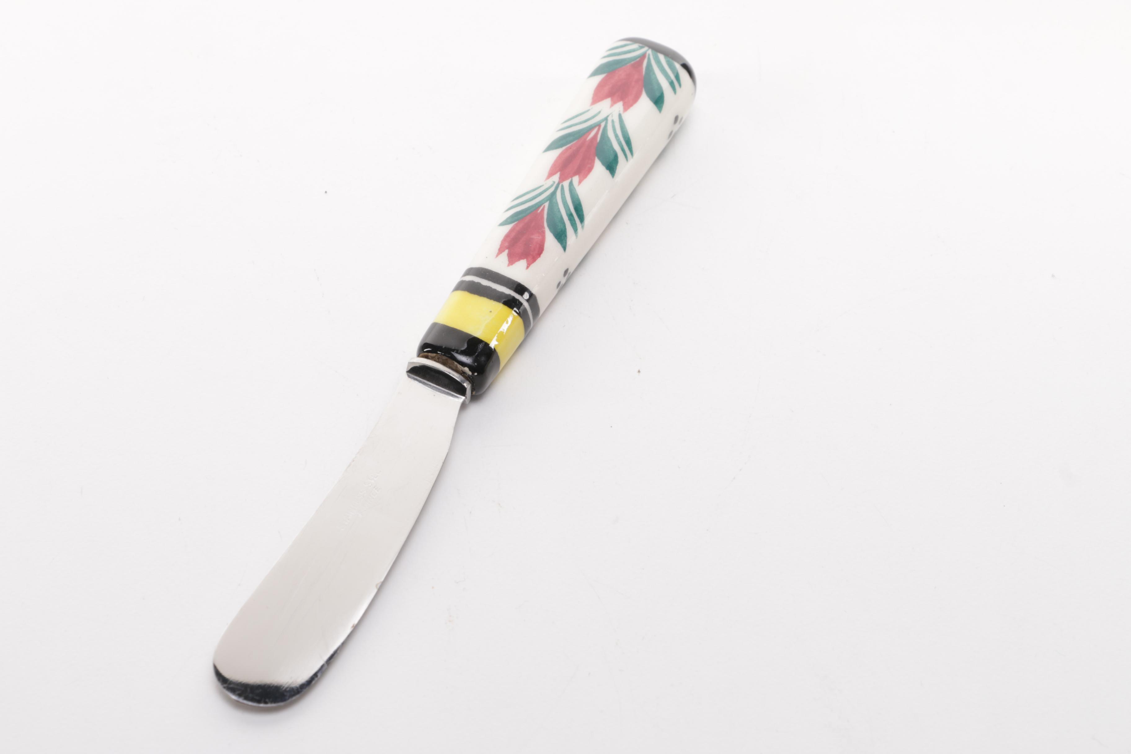 Quimper Ceramic Butter Dish