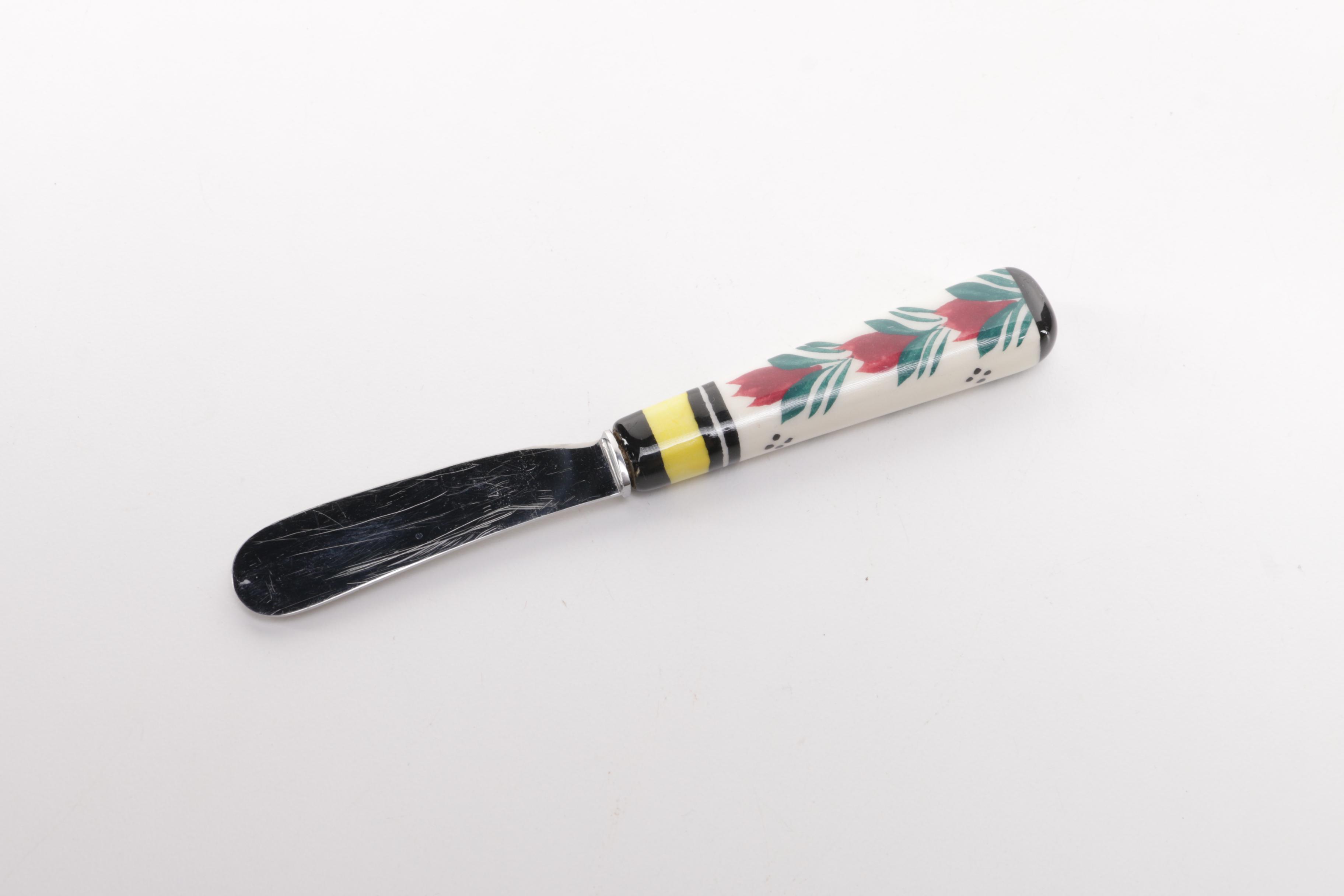 Quimper Ceramic Butter Dish