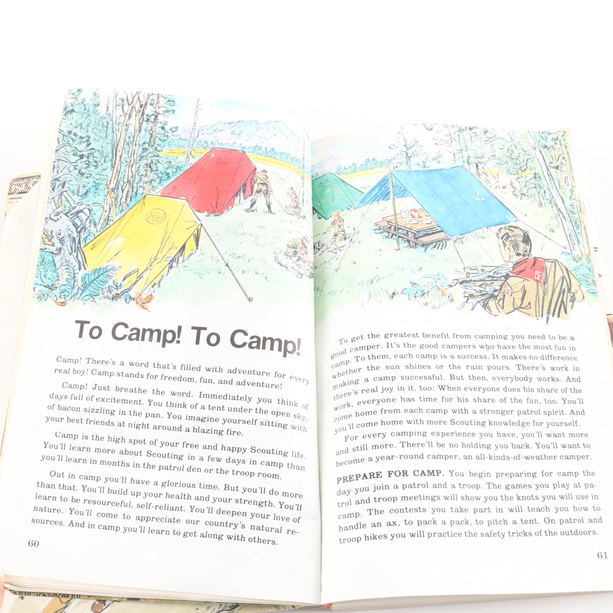 Collection of Boy Scouts of America Vintage Handbooks and Manuals