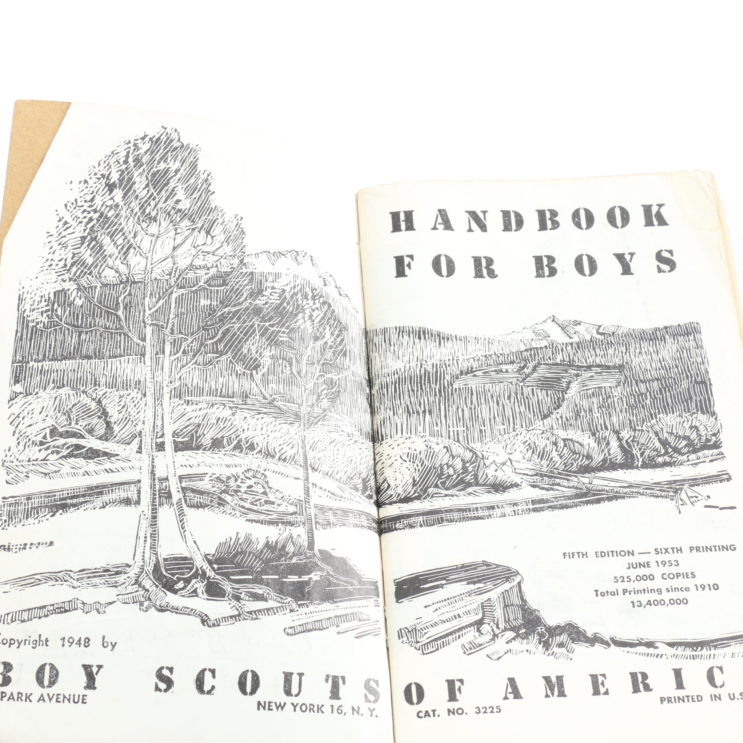 Collection of Boy Scouts of America Vintage Handbooks and Manuals
