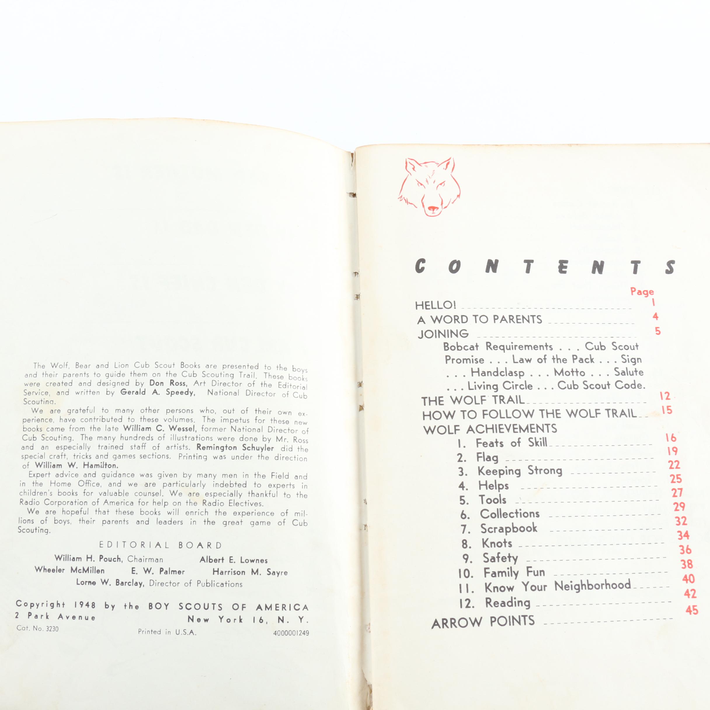 Collection of Boy Scouts of America Vintage Handbooks and Manuals