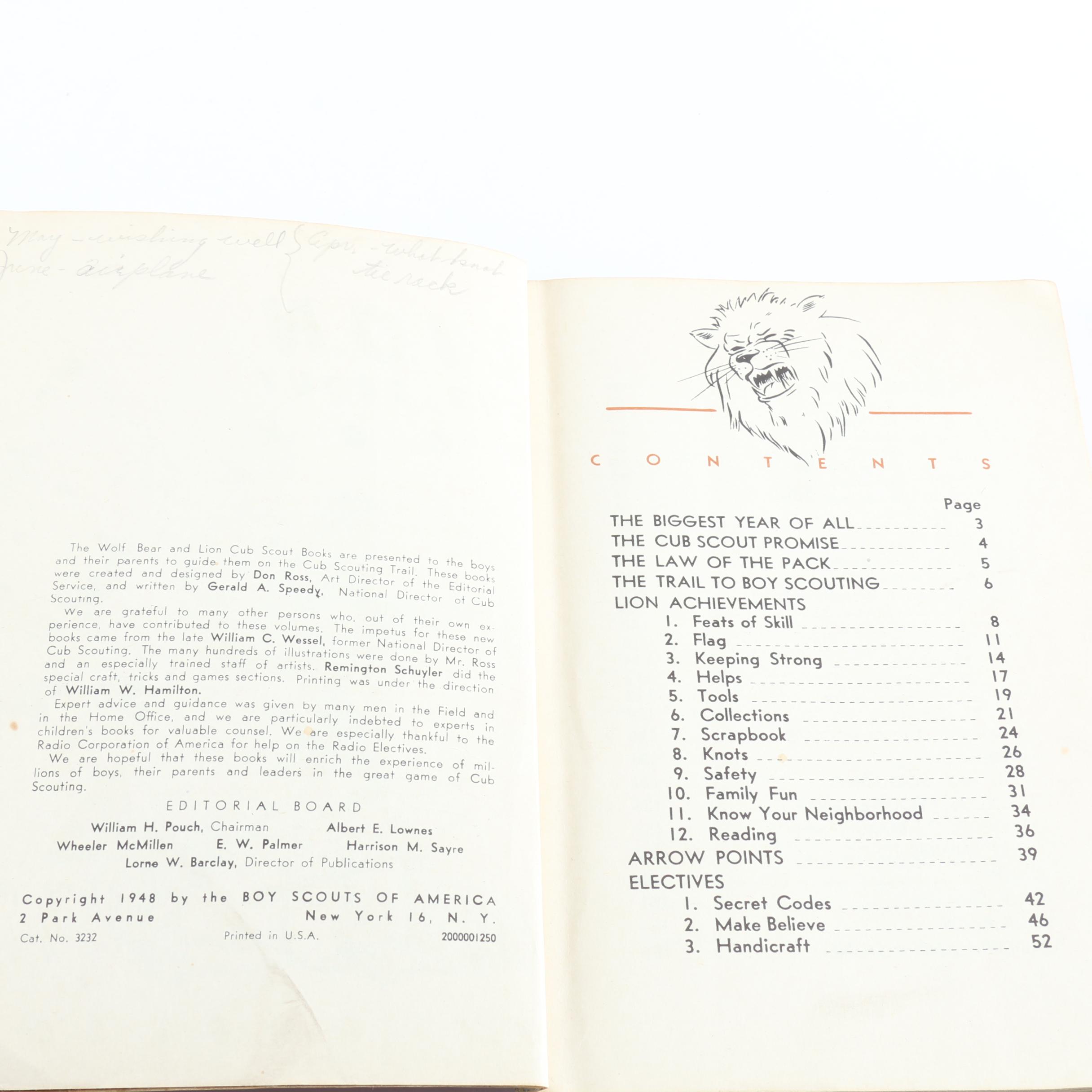 Collection of Boy Scouts of America Vintage Handbooks and Manuals