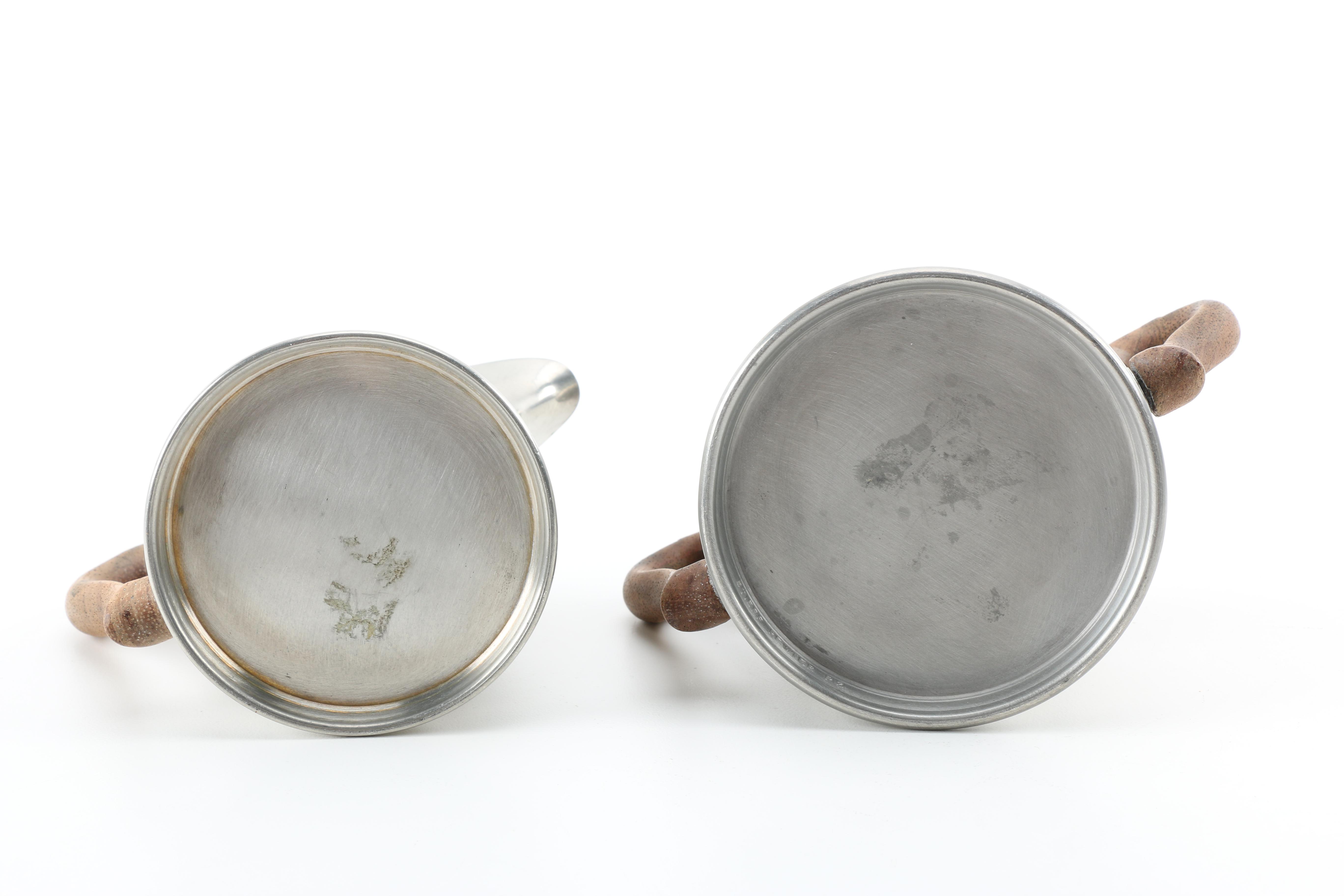 Pewter Serveware Including International Pewter and Woodbury Pewter