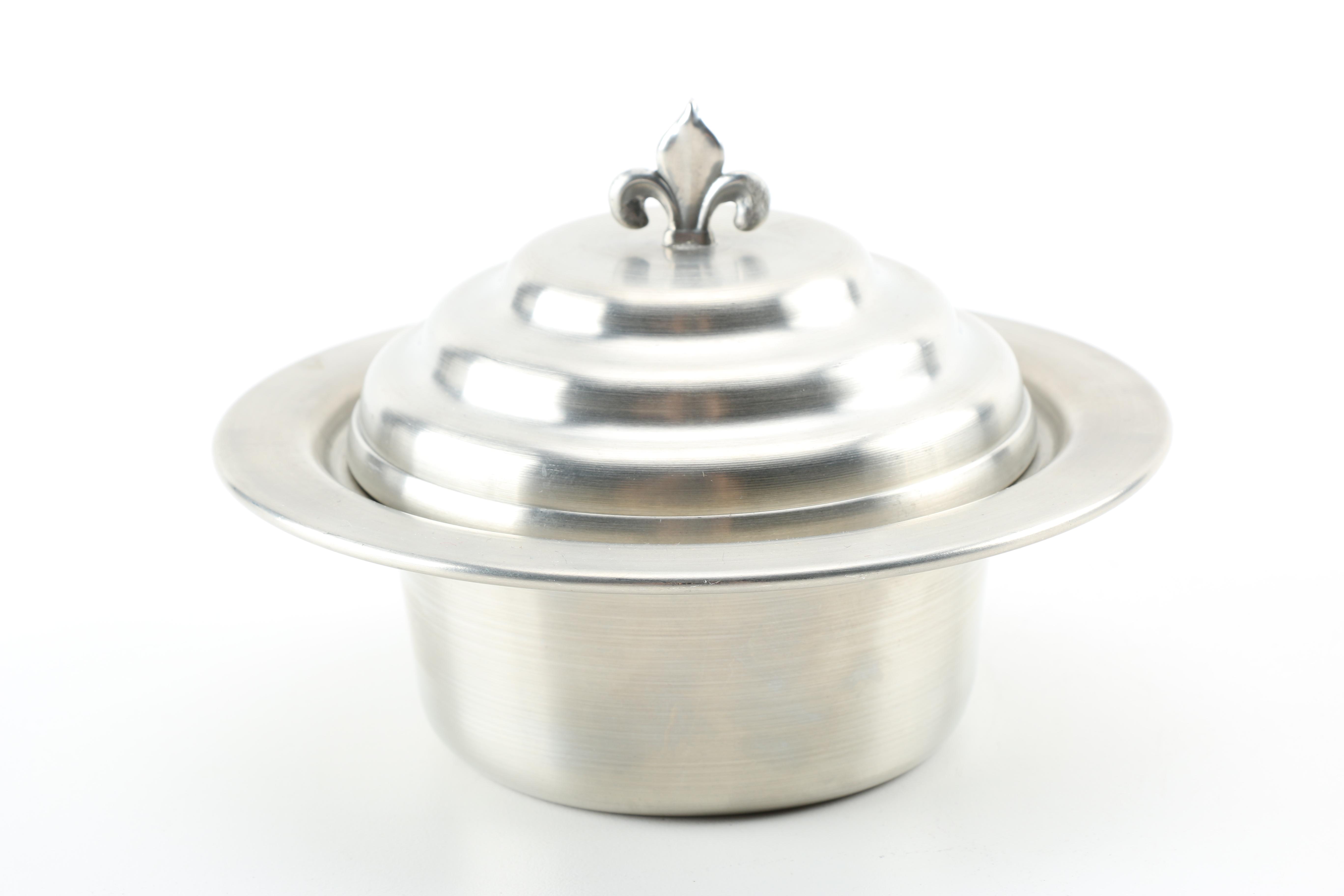 Pewter Serveware Including International Pewter and Woodbury Pewter