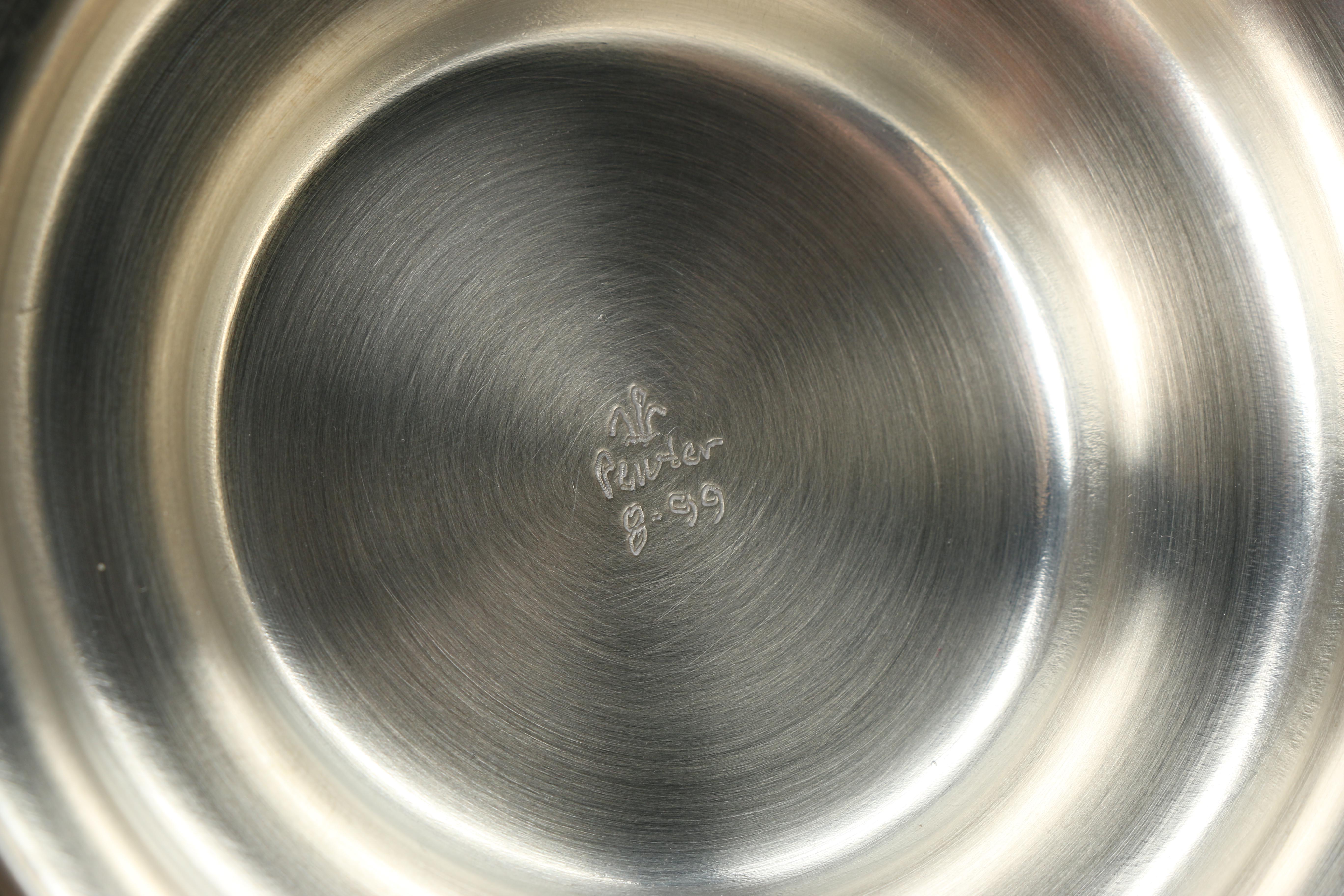 Pewter Serveware Including International Pewter and Woodbury Pewter