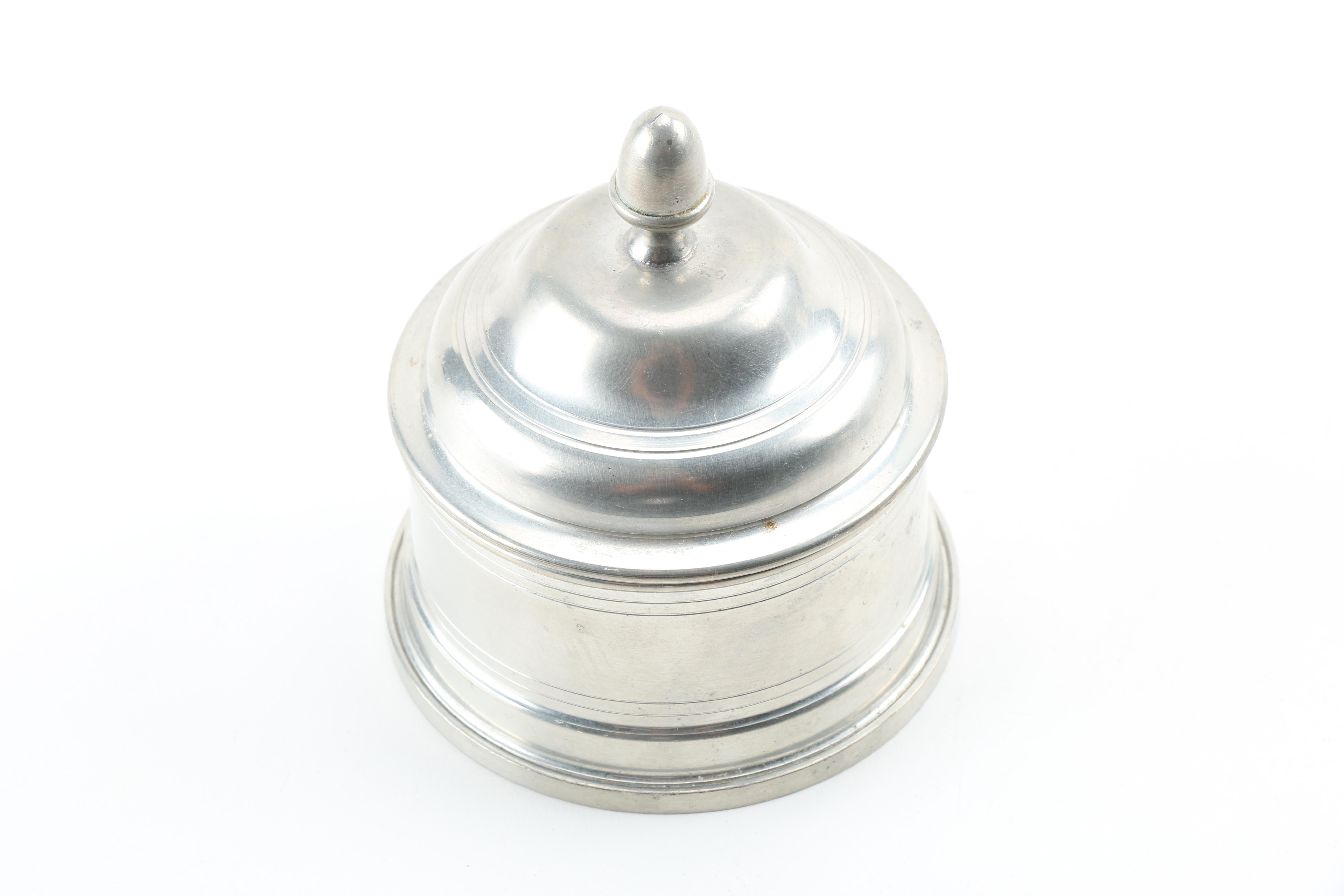 Pewter Serveware Including International Pewter and Woodbury Pewter