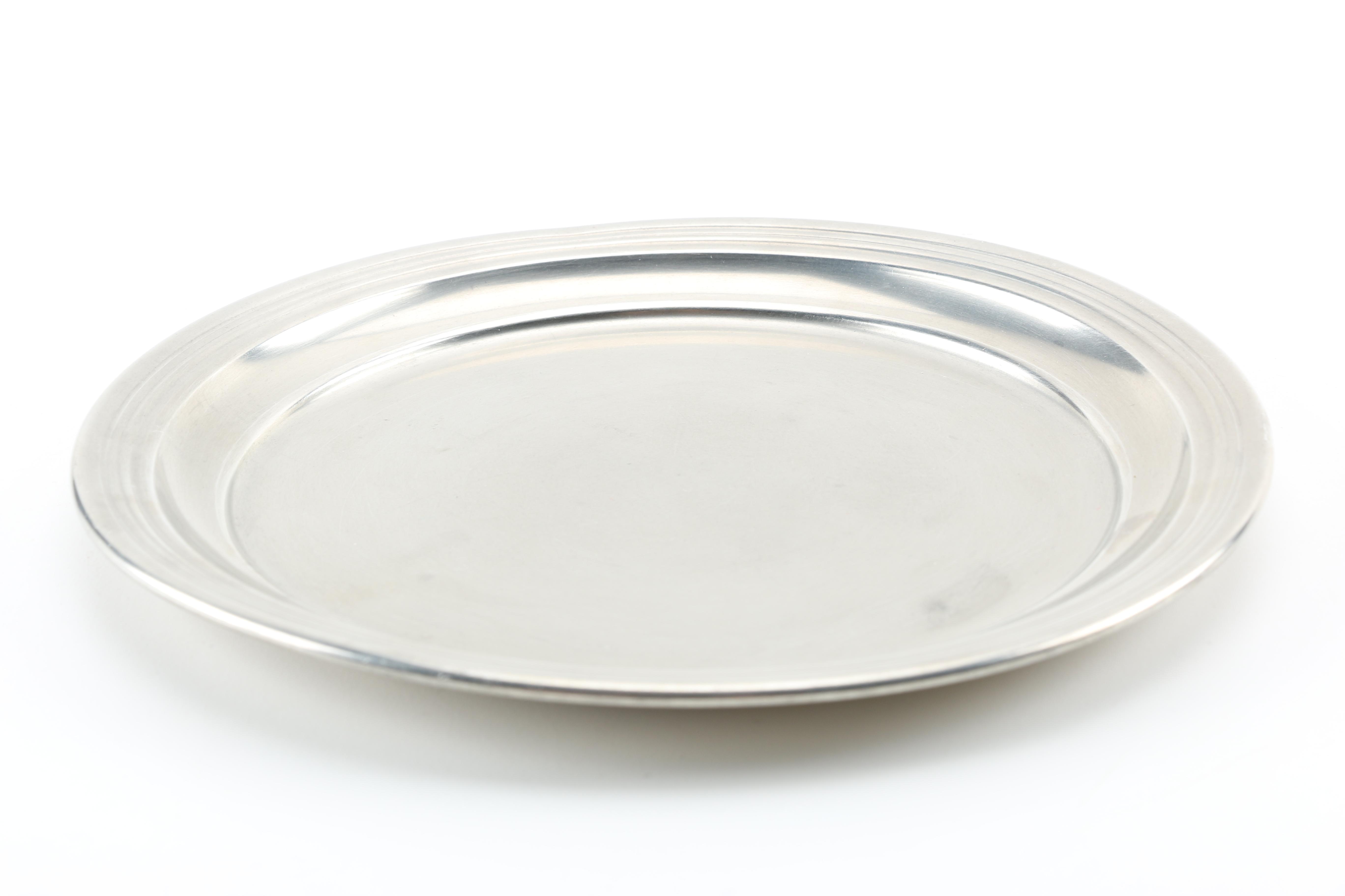 Pewter Serveware Including International Pewter and Woodbury Pewter