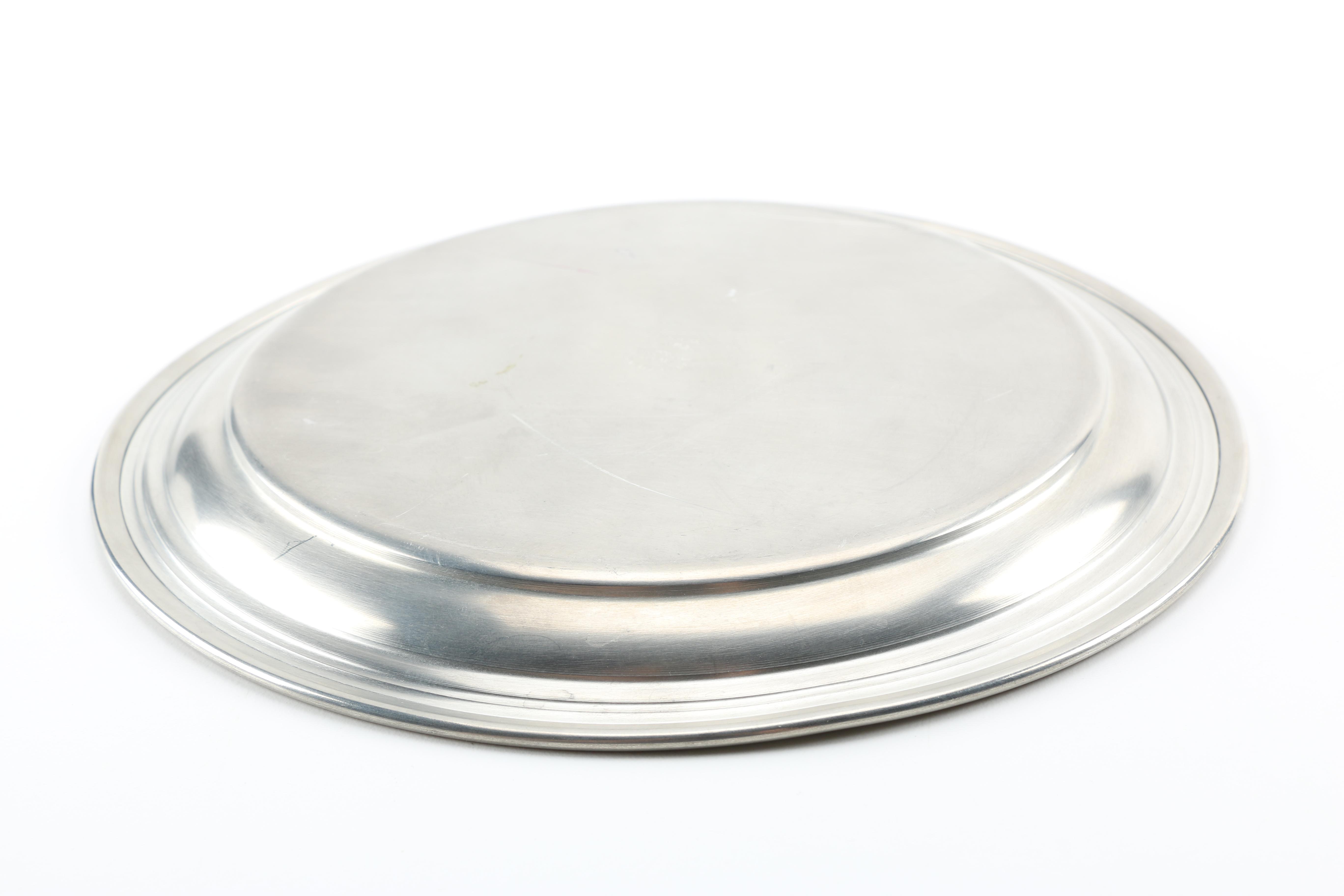 Pewter Serveware Including International Pewter and Woodbury Pewter