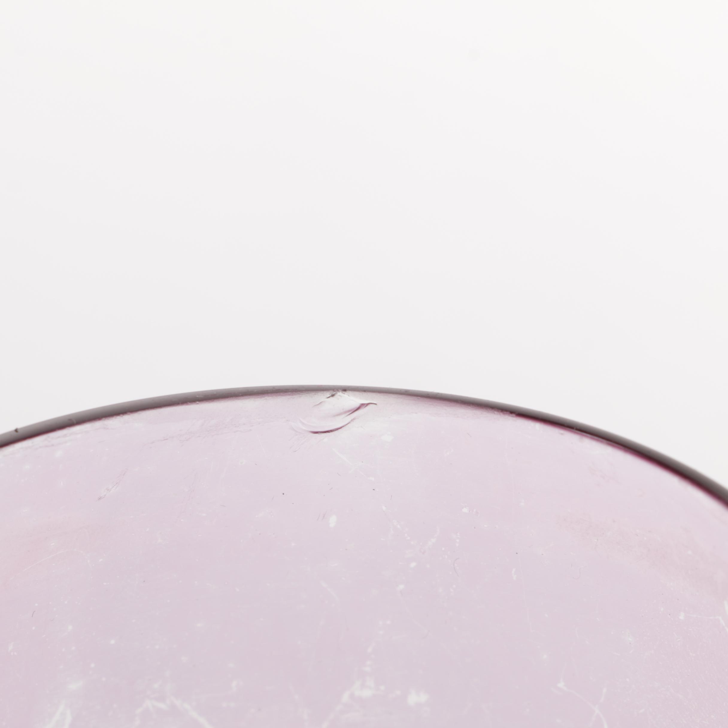 Colored Glass Pitcher and Matching Glasses