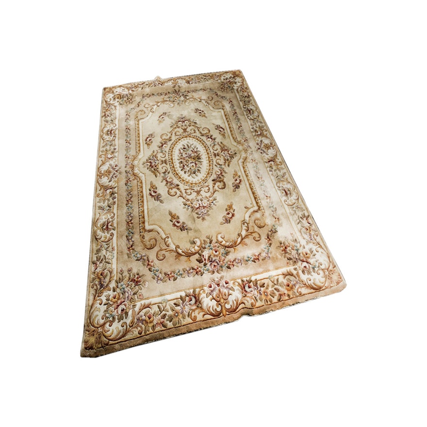Tufted Floral Aubusson-Style Area Rug by Home Expo