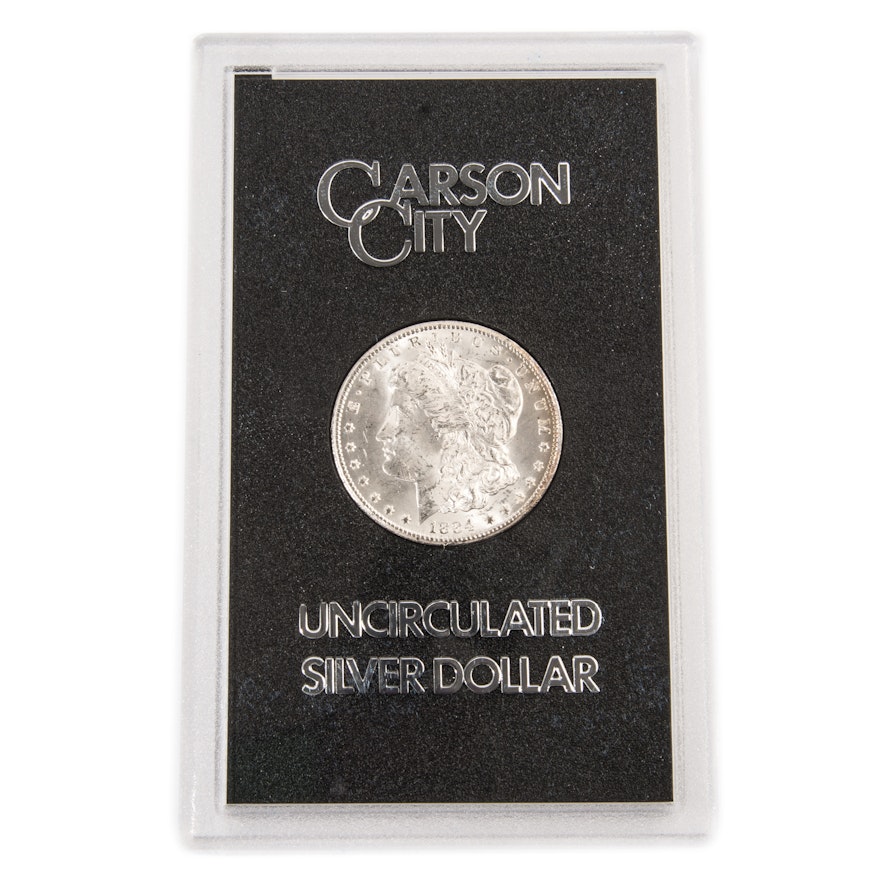 1884 CC Uncirculated Silver Morgan Dollar