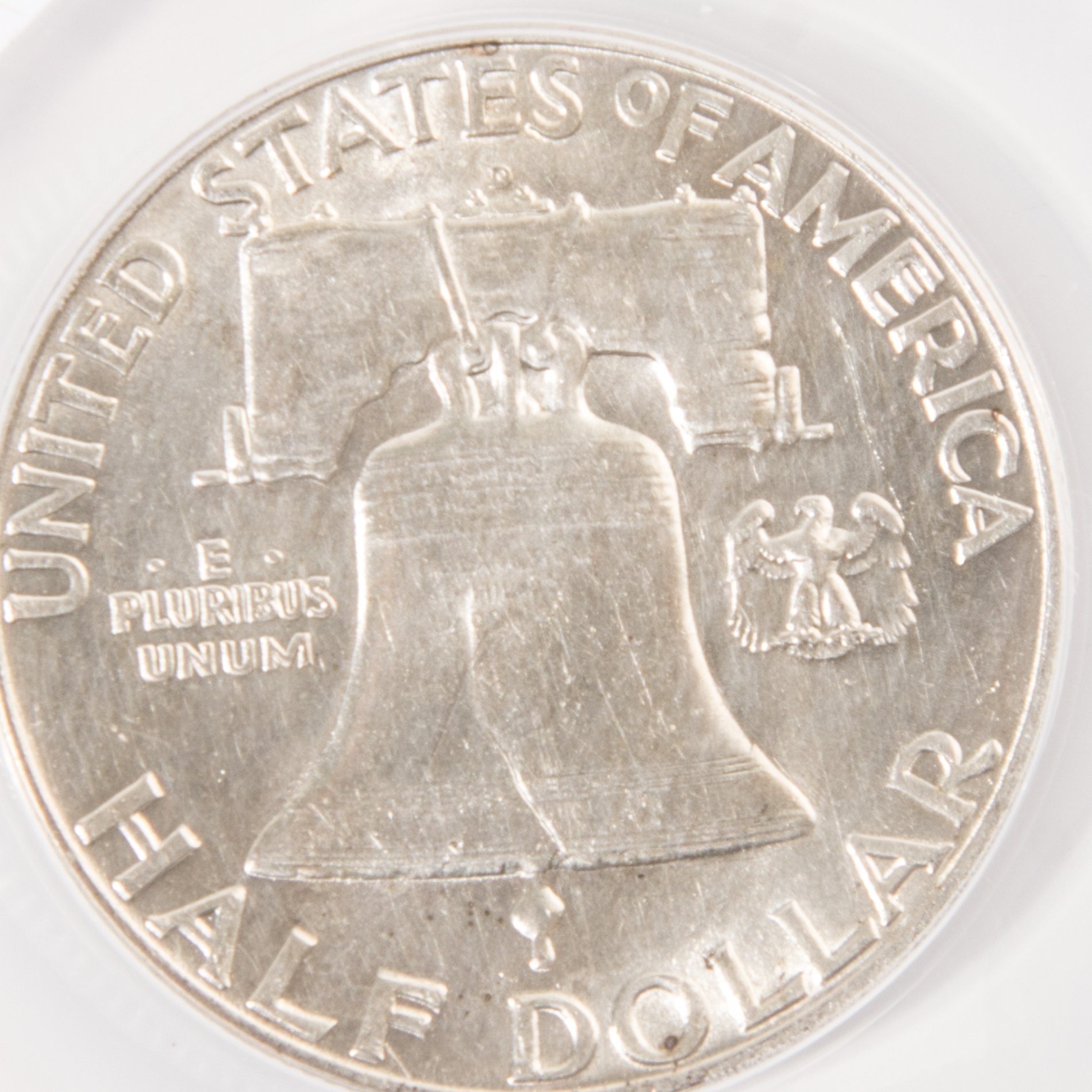 1953-D Franklin Silver Half Dollar Graded MS 60 by ANACS