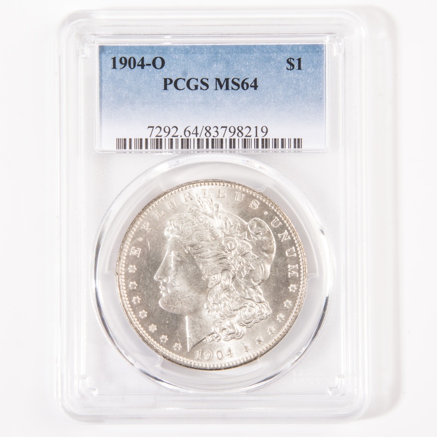 1904-O Morgan Silver Dollar Graded MS64 by PCGS