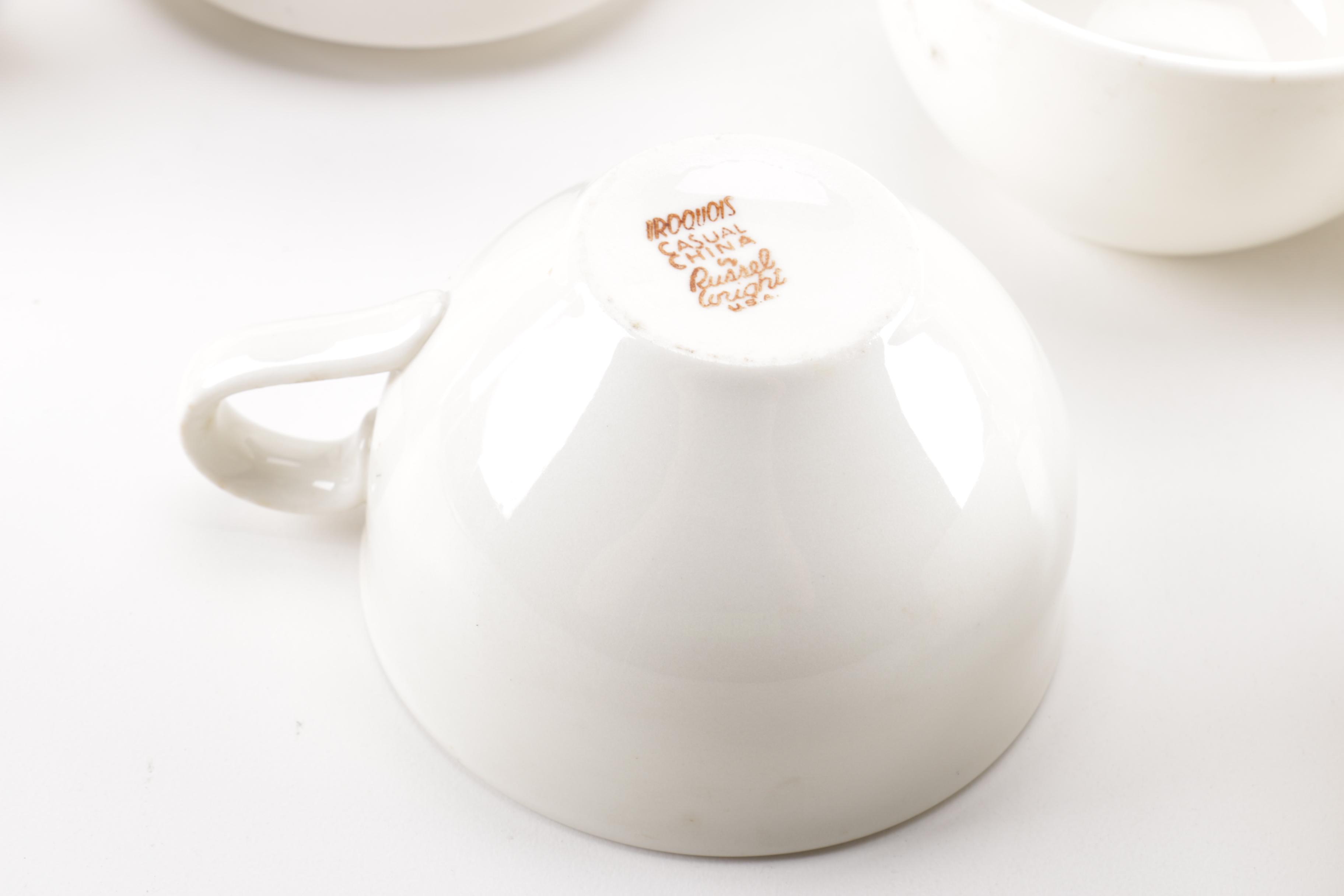 Iroquois "Sugar White" Casual China by Russel Wright