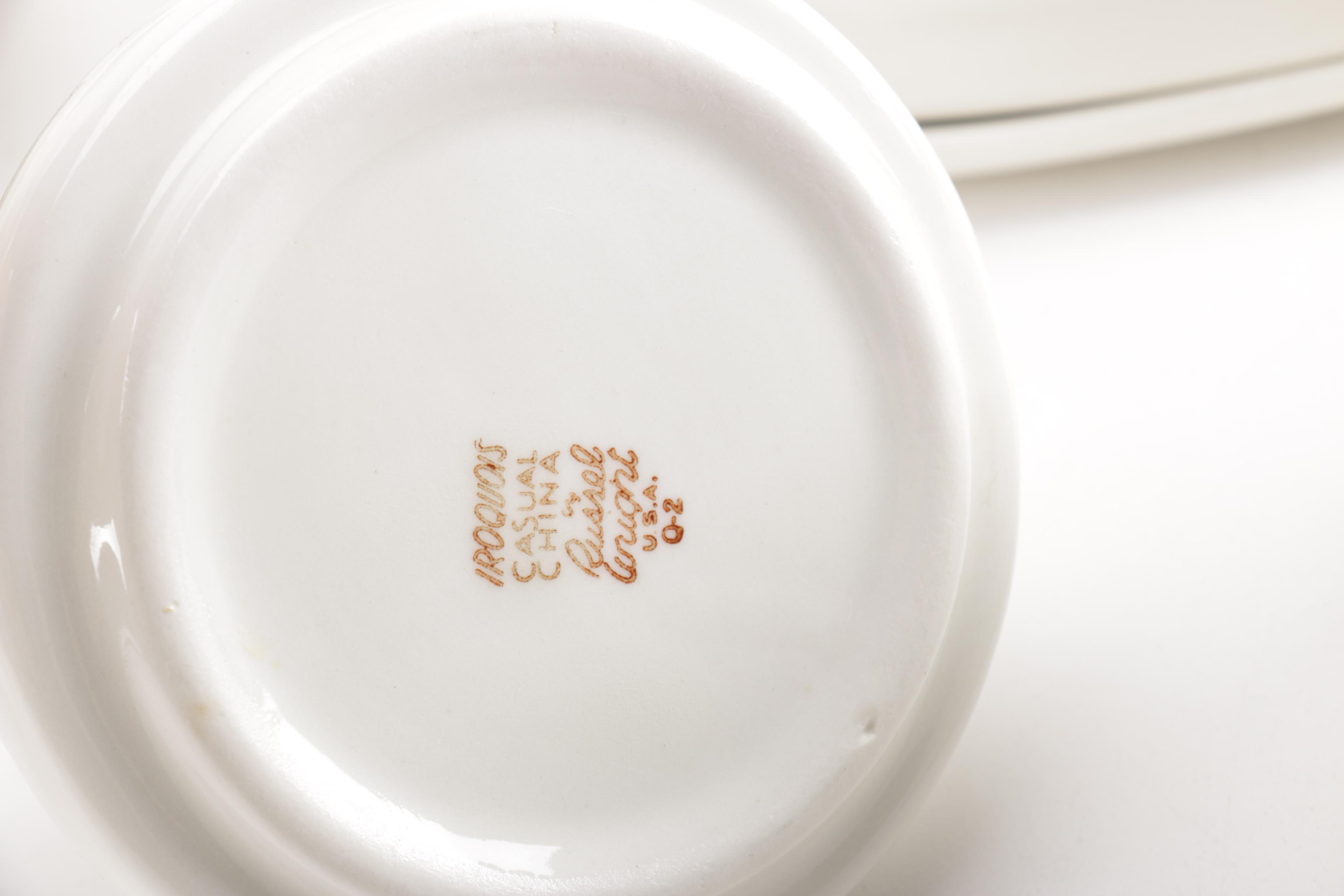 Iroquois "Sugar White" Casual China by Russel Wright